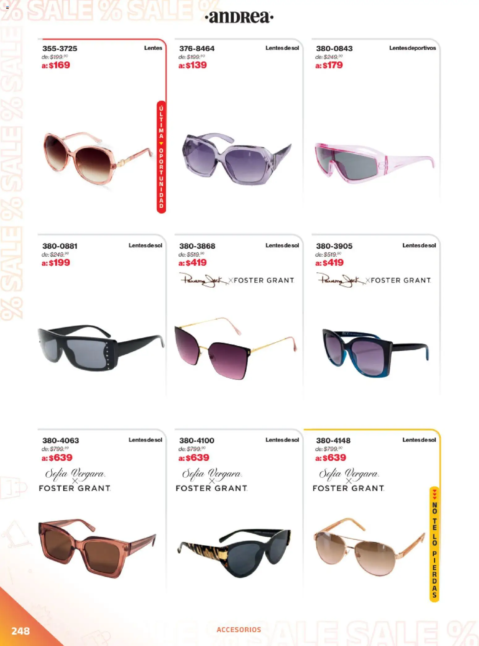 Nuevas ofertas de Andrea válidas en toda la República Mexicana desde el 21.12.2025. ¡Encuentra las mejores ofertas en Andrea catálogo Outlet! | Página: 248 | Productos: Lentes, Lentes de sol