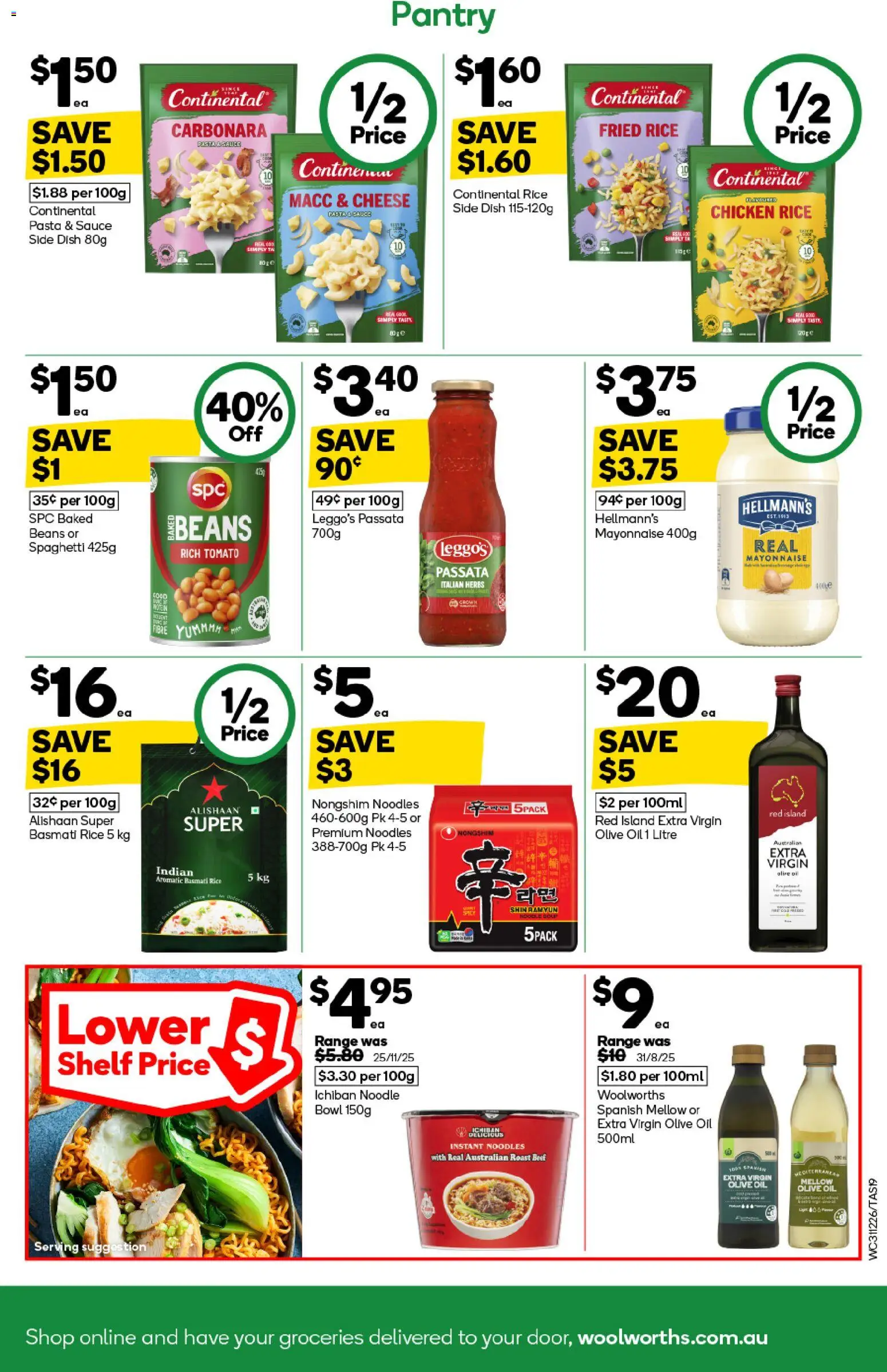 Woolworths catalogue - valid from 31.12.2025 | Page: 19 | Products: Shelf, Chicken, Noodles, Sauce