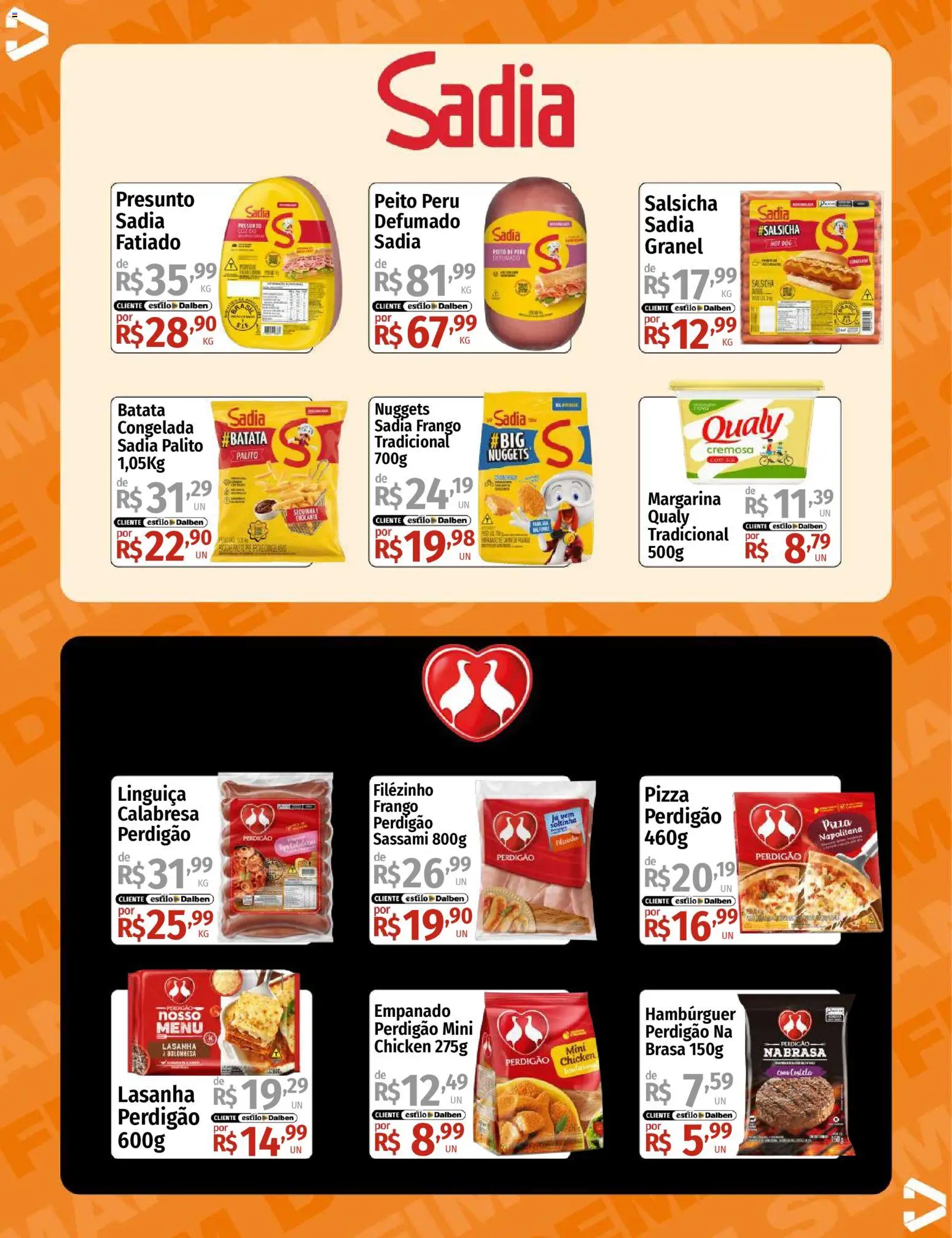 Supermercado Dalben Folheto - válido de 16.01.2026 | Página: 11 | Produtos: Pizza, Batata, Frango, Margarina