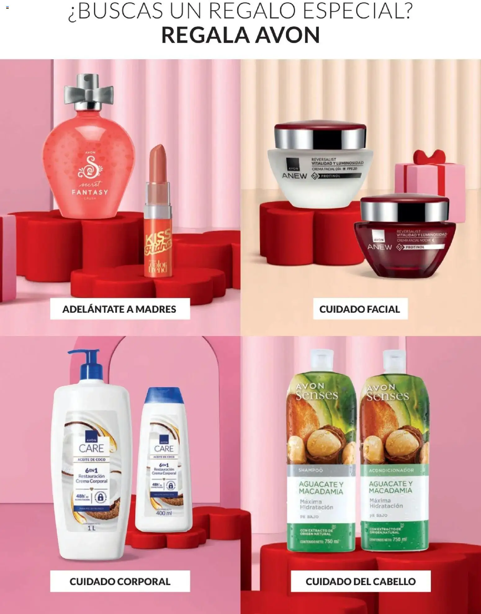 Catálogo Avon válido desde 10.03.2026 | Página: 5 | Productos: Shampoo, Acondicionador, Aceite, Crema