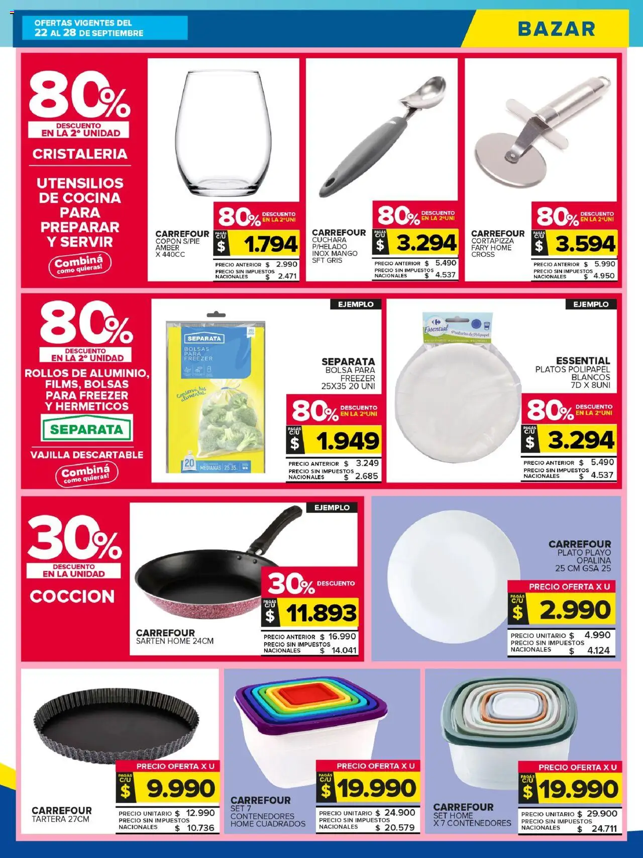 Carrefour Maxi catálogo │ válido desde el 22.09.2025 | Página: 23 | Productos: Bolsa, Cuchara, Cocina, Sartén