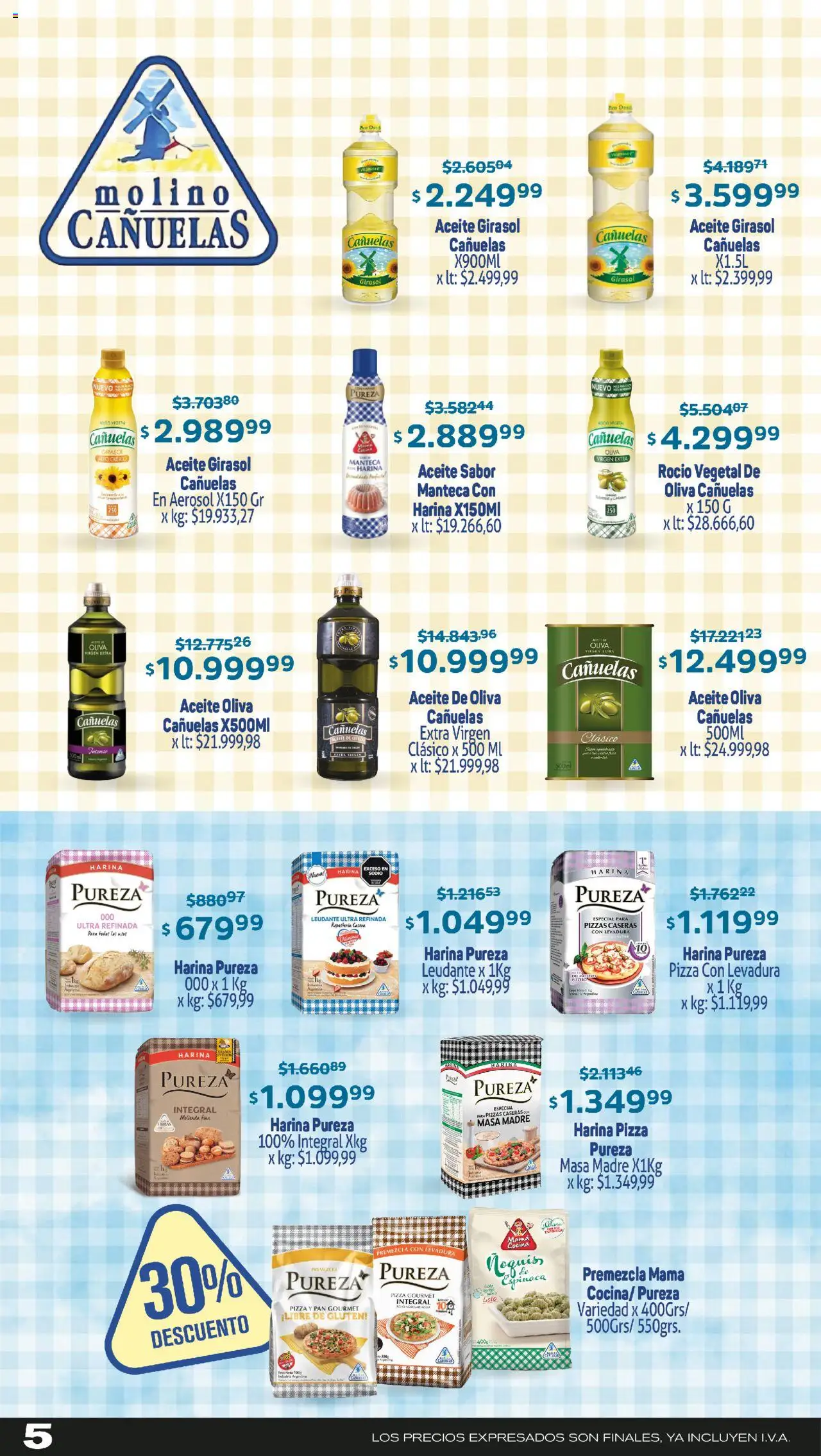Makro ofertas │ válido desde el 18.09.2025 | Página: 5 | Productos: Harina, Oliva, Pan, Pizza