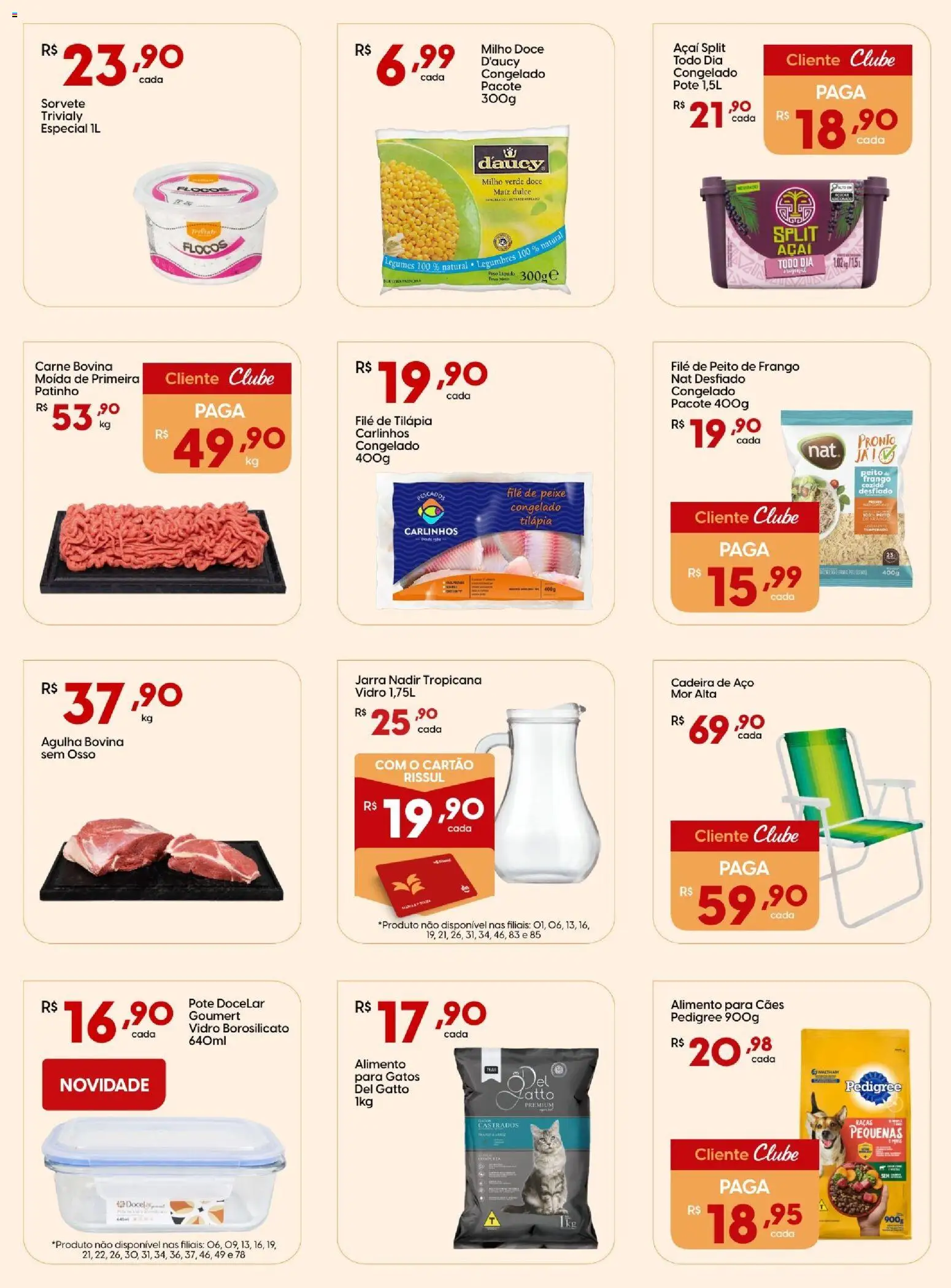 Rissul Folheto - válido de 15.01.2026 | Página: 7 | Produtos: Milho verde, Flocos, Sorvete, Açaí