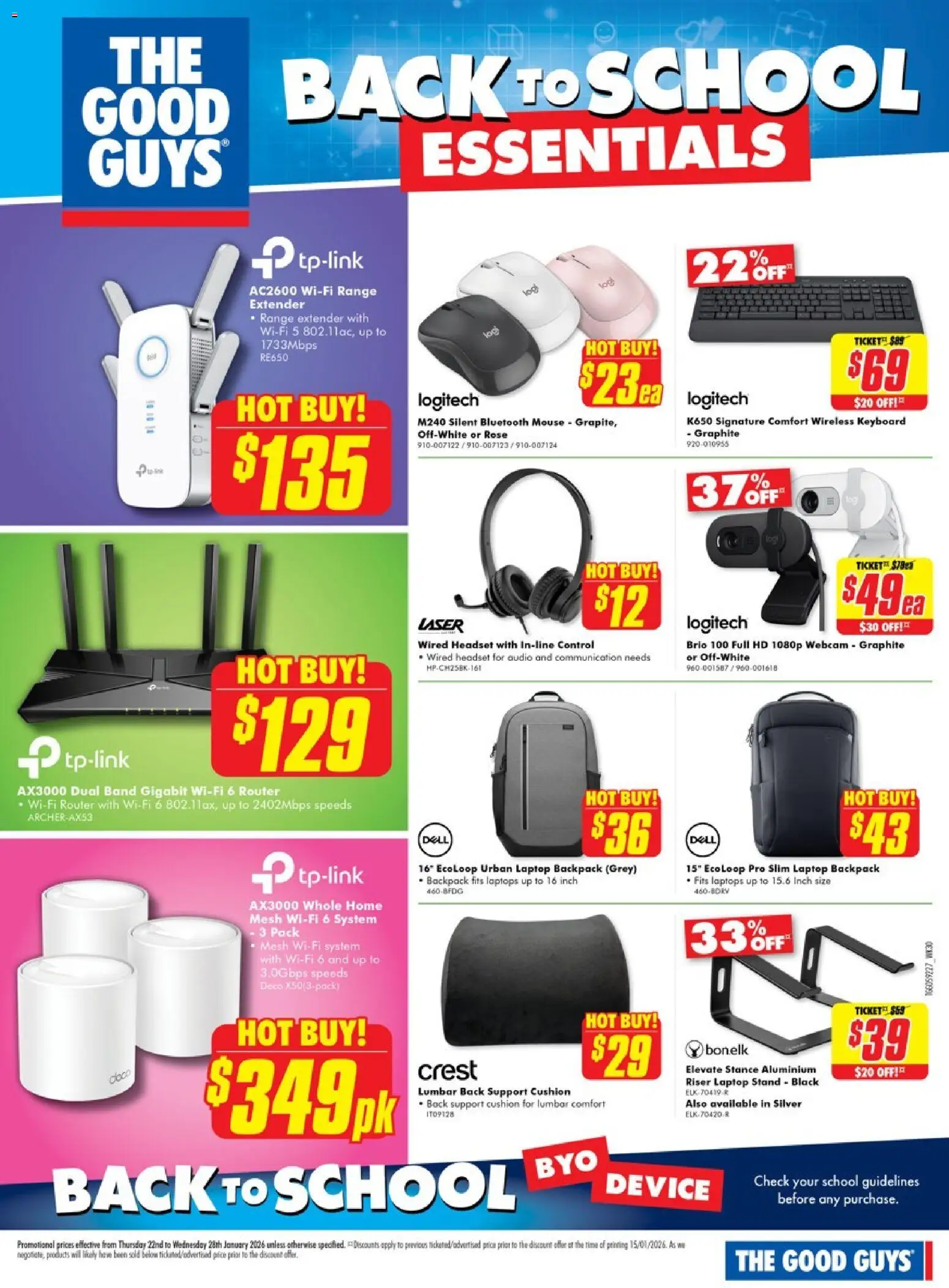 The Good Guys catalogue - valid from 21.01.2026 | Page: 8 | Products: Cushion, Device, Mouse, Laptop