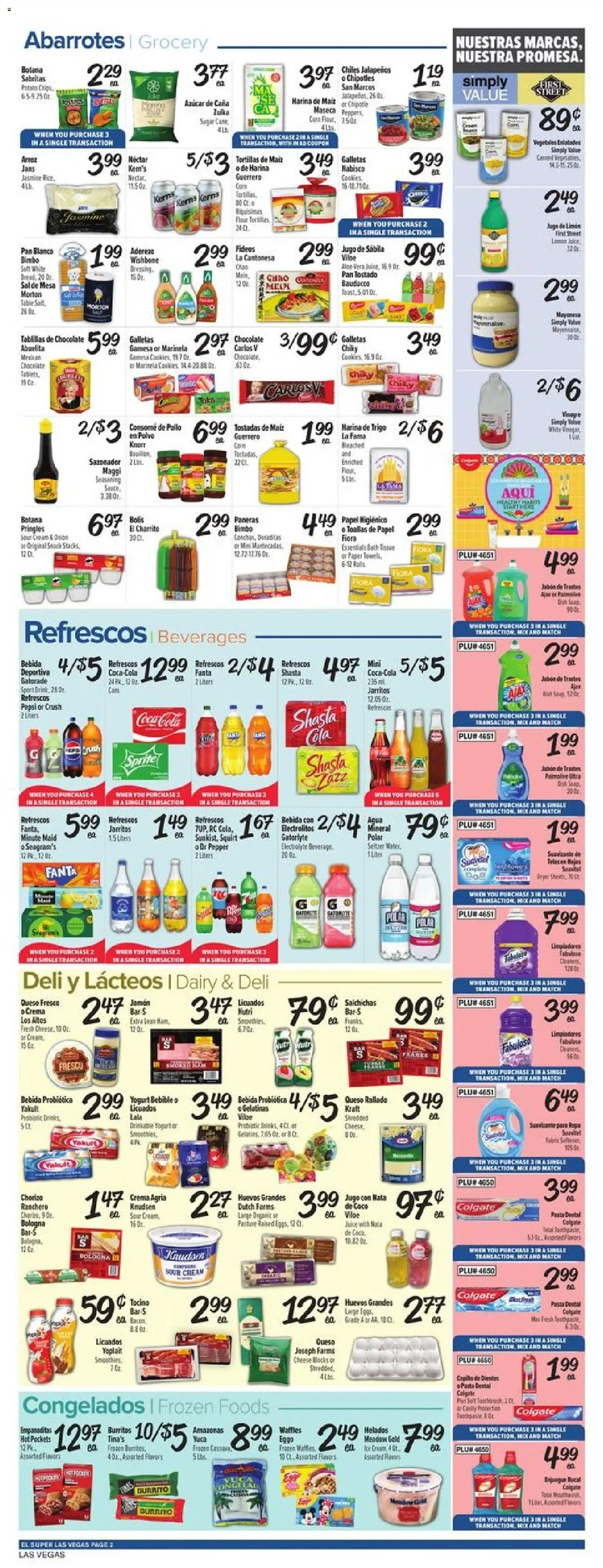 El Super Weekly Ad - NV - valid from 18.02.2026 | Page: 2 | Products: Bath, Sour cream, Aloe Vera, Sugar