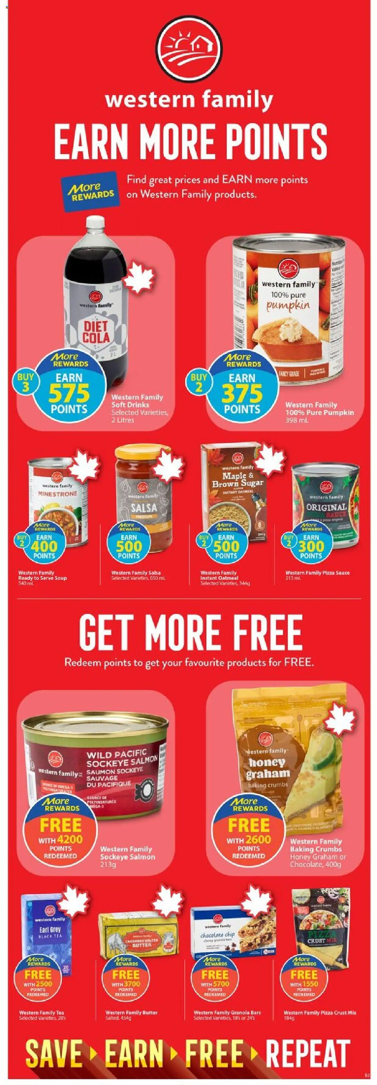 Save on foods flyer valid from 25.09.2025 | Page: 33 | Products: Butter, Chocolate, Pumpkin, Pizza