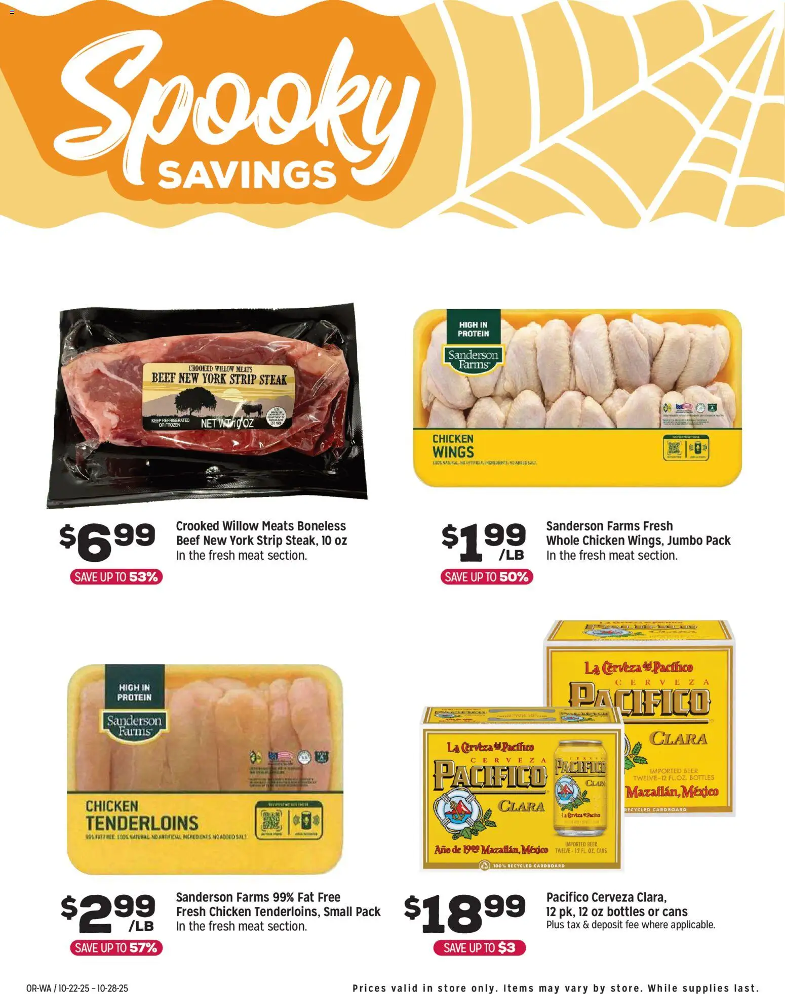 Grocery Outlet Weekly Ad - WA - valid from 22.10.2025 | Page: 4 | Products: Beer, Beef, Salt