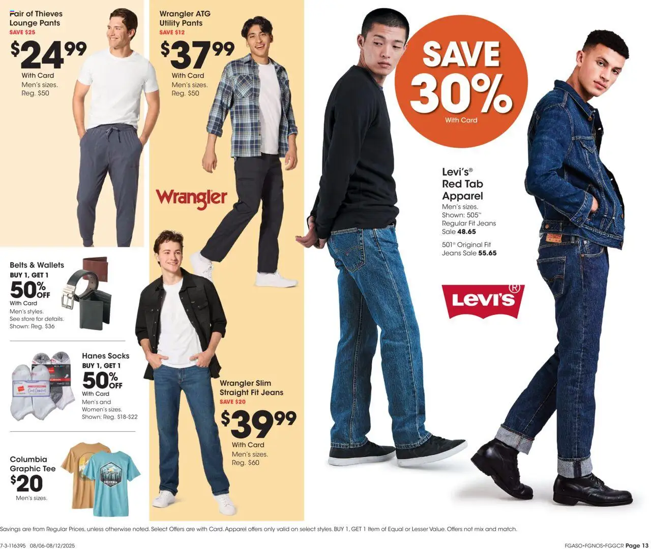 Fred Meyer - Home & Apparel - valid from 06.08.2025 | Page: 17 | Products: Pants, Socks, Jeans