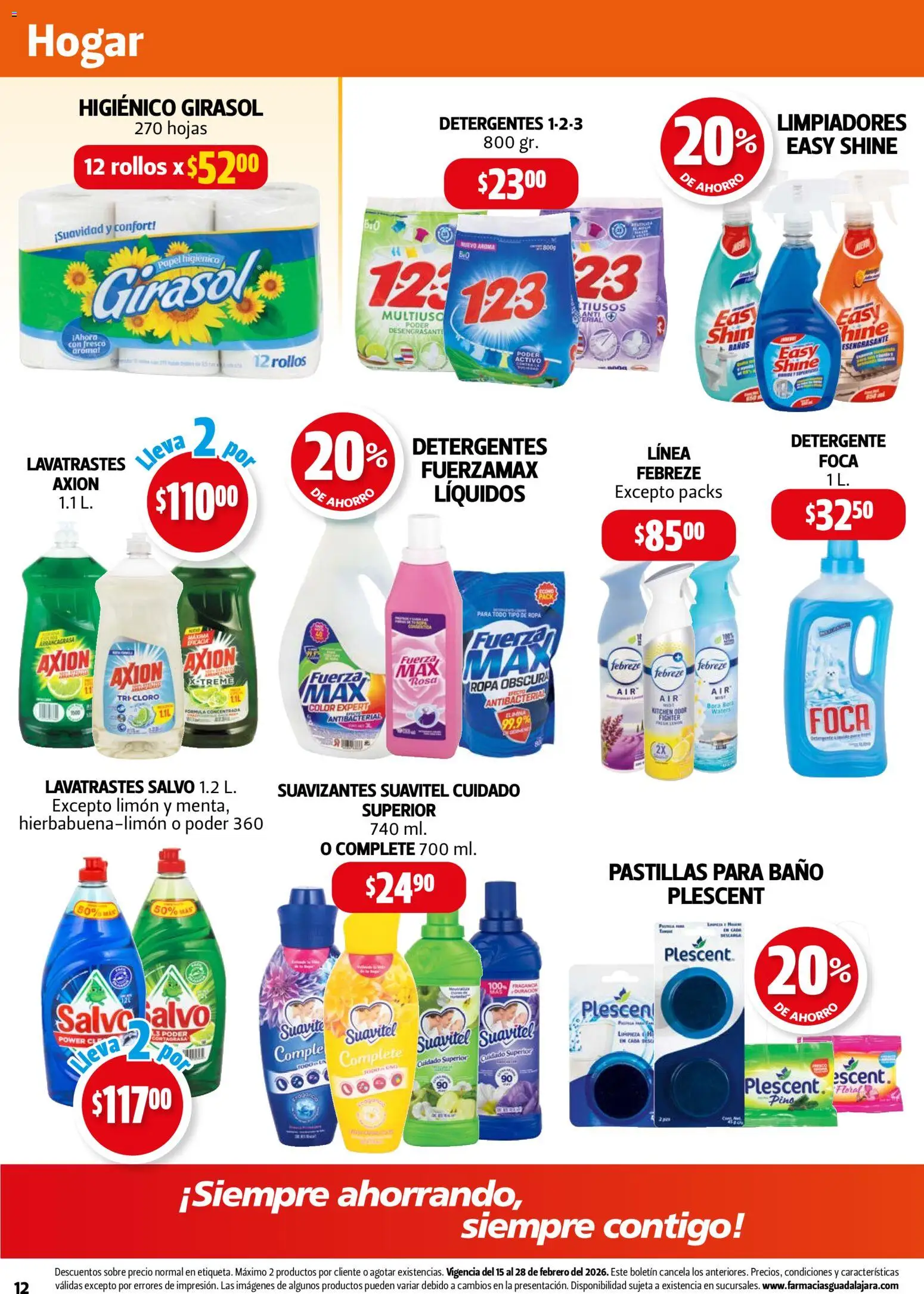Nuevas ofertas de Farmacia Guadalajara válidas en toda la República Mexicana desde el 15.02.2026. ¡Encuentra las mejores ofertas en Farmacia Guadalajara catálogo! | Página: 12