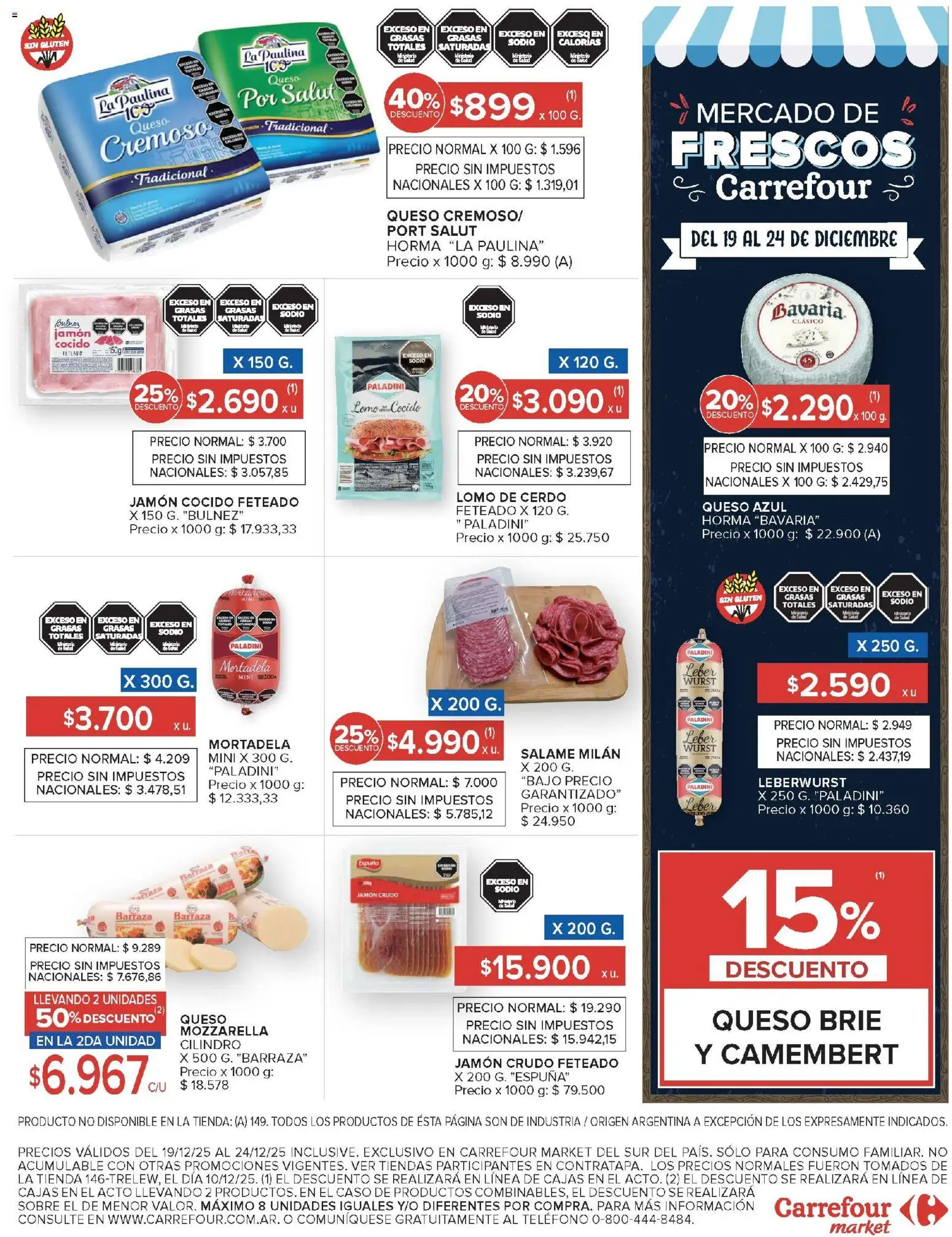 Carrefour Market catálogo │ válido desde el 19.12.2025 | Página: 18 | Productos: Caso, Sobre, Jamón crudo, Salame