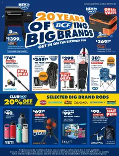 Preview of BCF Catalogue 20 Years of BCFing Big Brands - QLD  - valid from 21.10.2025