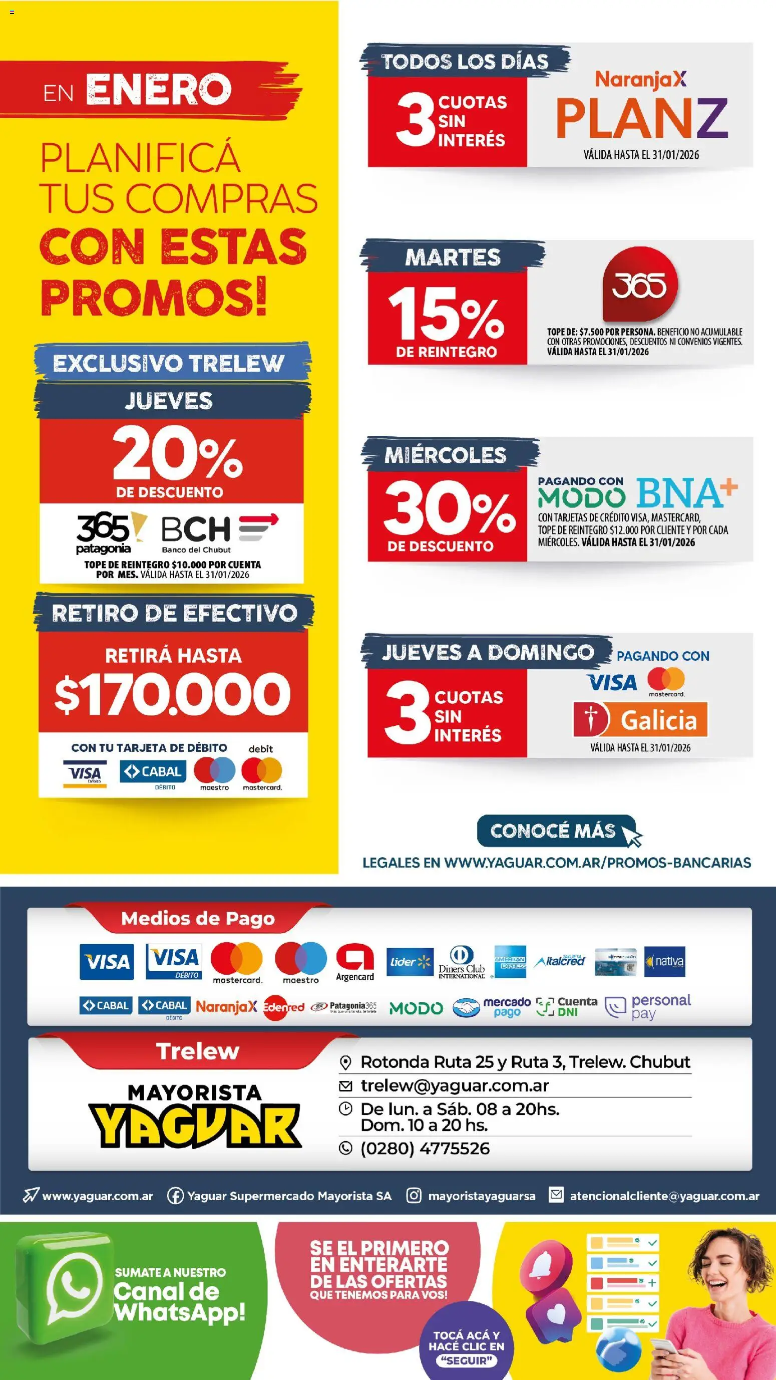 Yaguar - Oferta Semanal Trelew │ válido desde el 19.01.2026 | Página: 16 | Productos: Banco