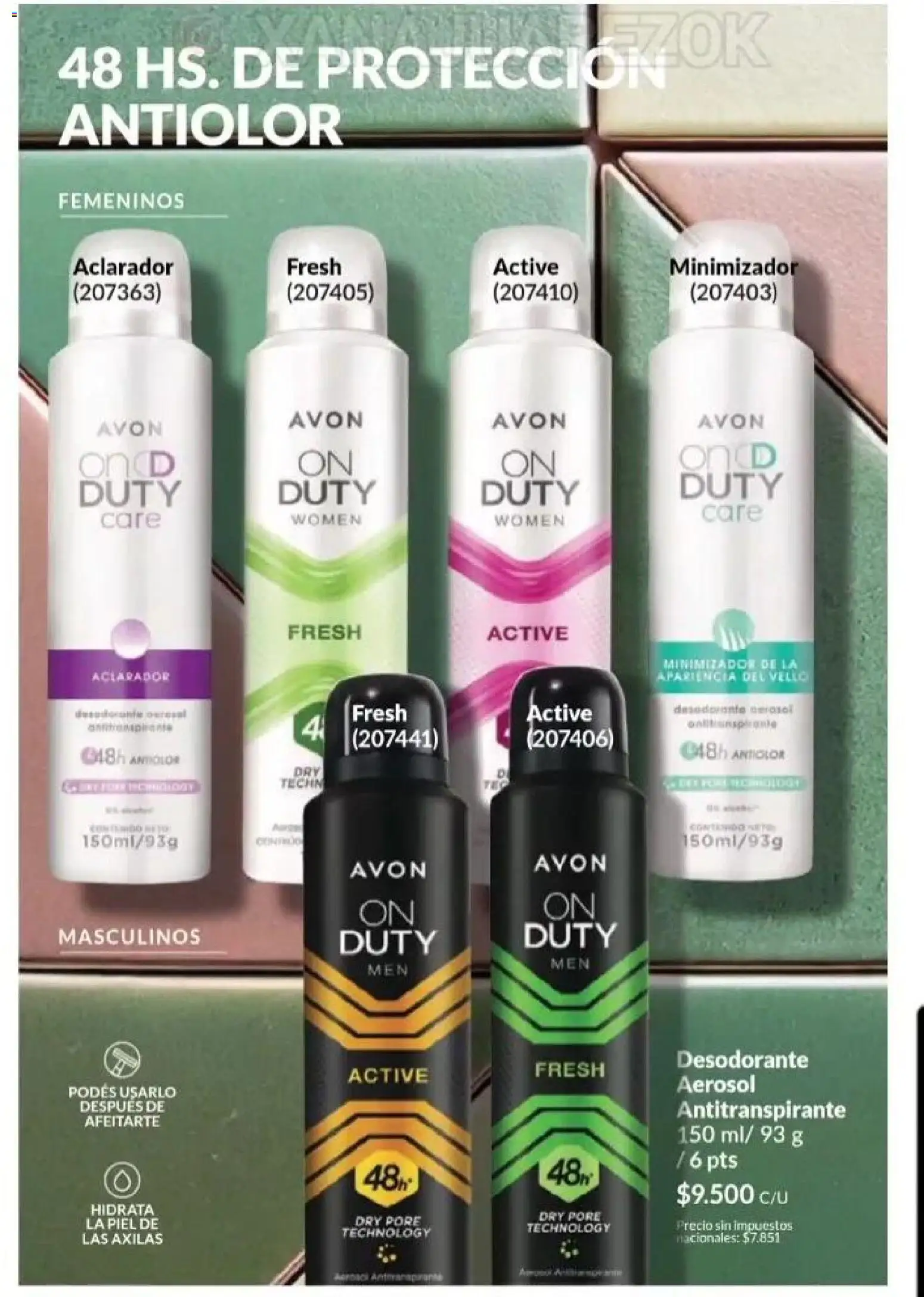 Catálogo AVON Campaña 15/2025 │ válido desde el 23.10.2025 | Página: 147 | Productos: Desodorante, Antitranspirante