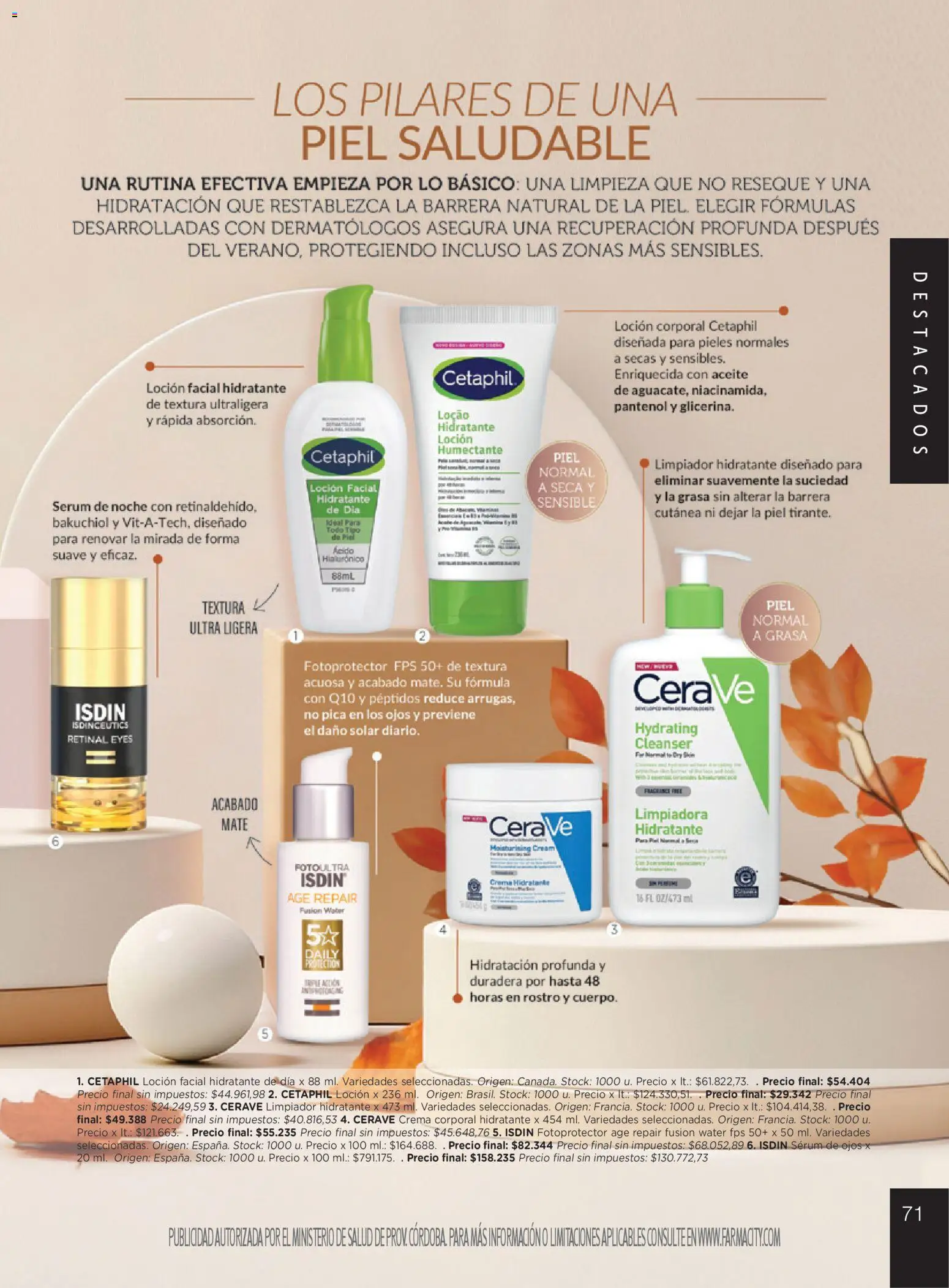 Farmacity catálogo │ válido desde el 03.03.2026 | Página: 71 | Productos: Aceite, Serum, Loción, Limpiador