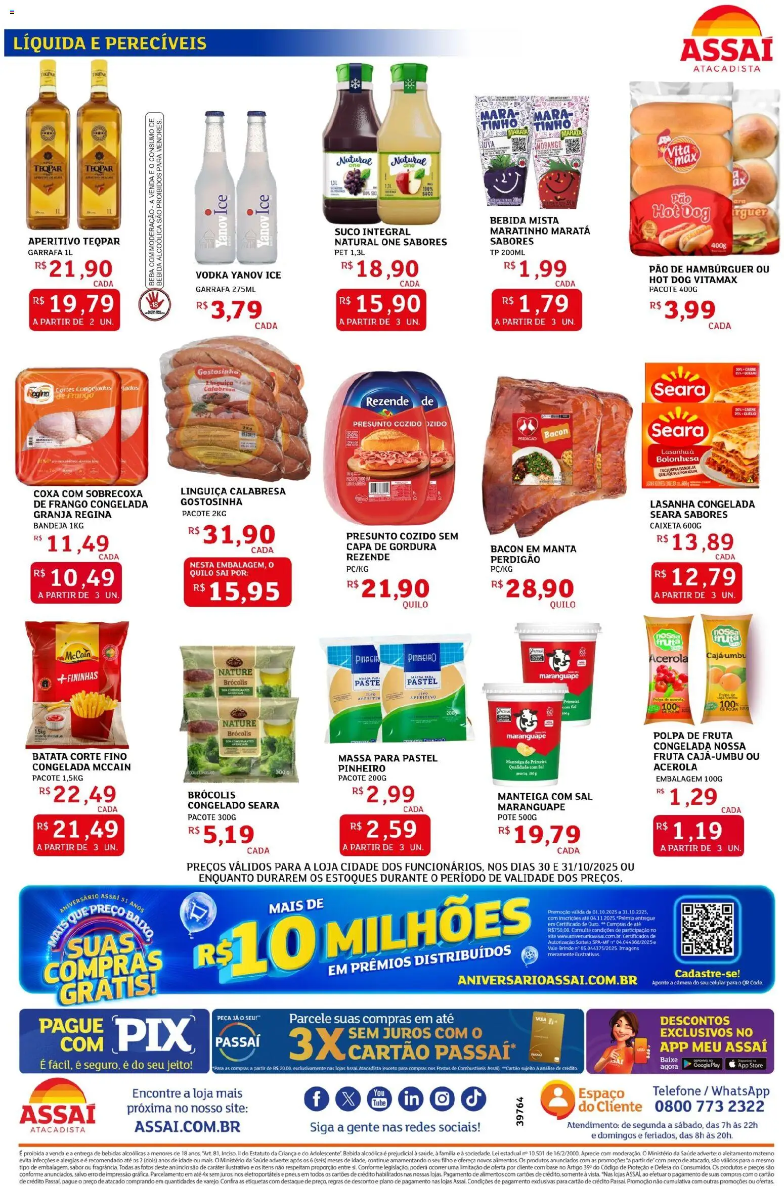 Assaí Atacadista Folheto - válido de 30.10.2025 | Página: 2 | Produtos: Suco, Base, Bebida, Câmera
