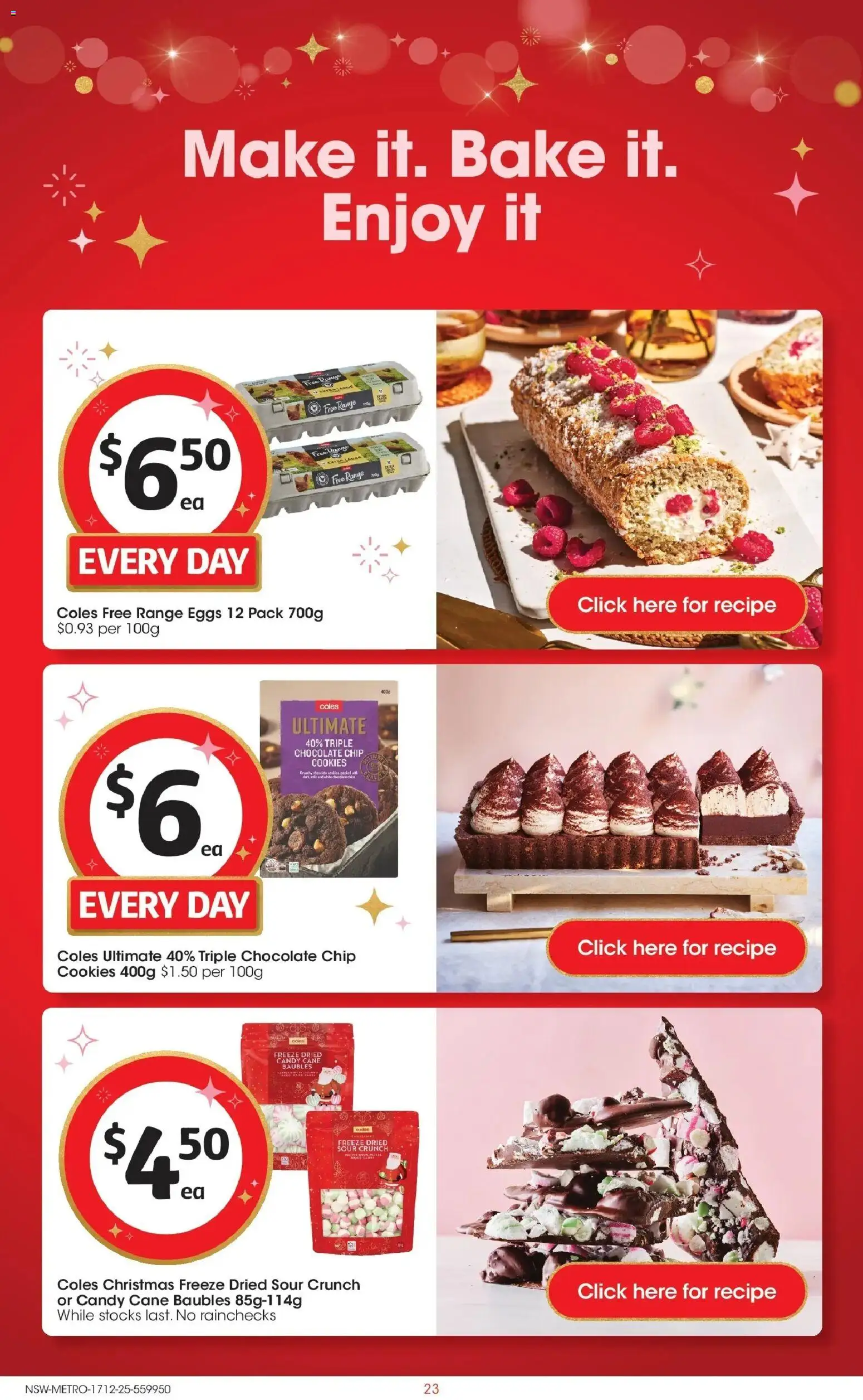 Coles catalogue - valid from 17.12.2025 | Page: 23 | Products: Milk, Eggs, Chocolate