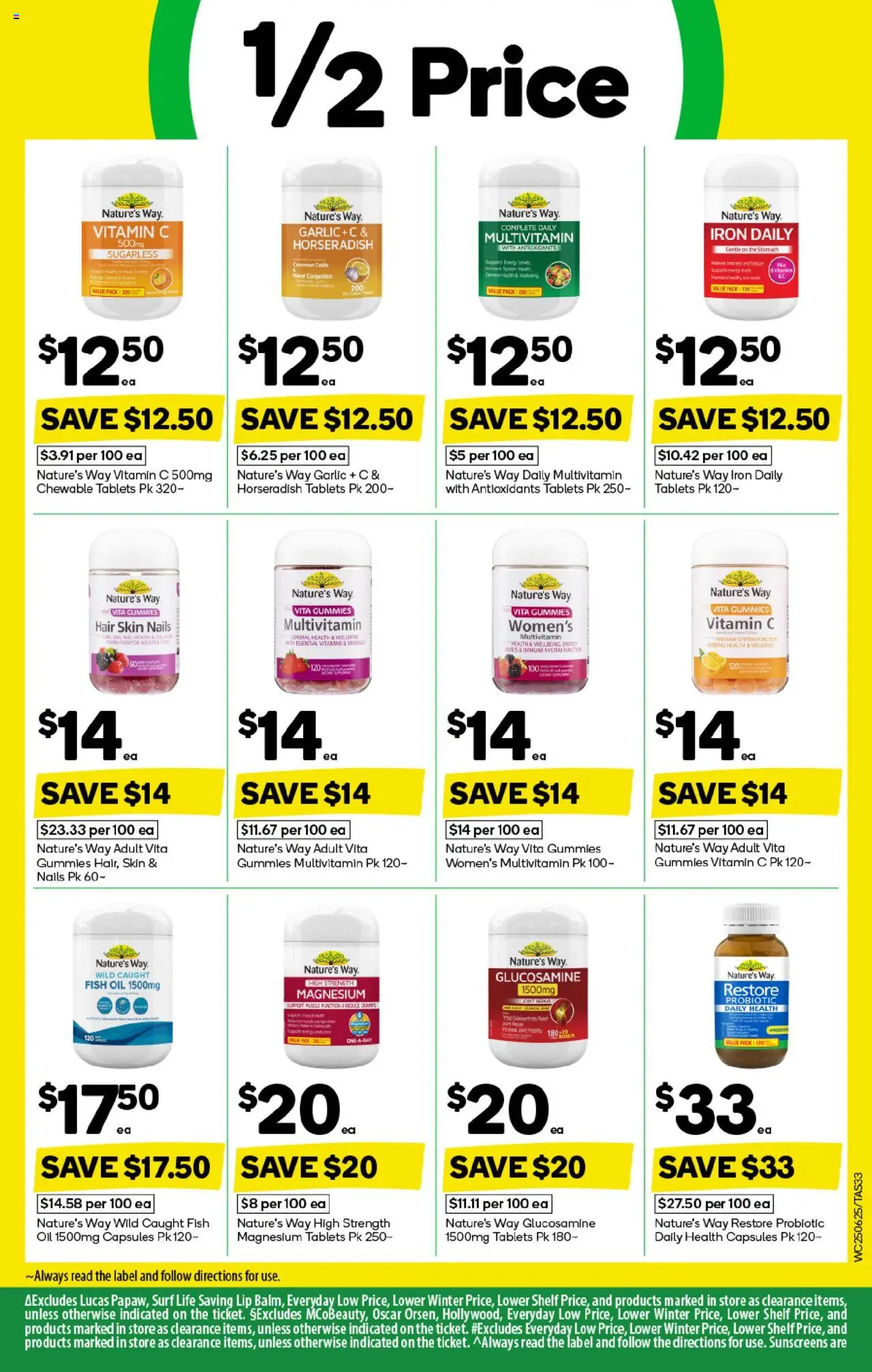 Woolworths catalogue - valid from 25.06.2025 | Page: 33 | Products: Fish, Multivitamin, Iron, Vitamin
