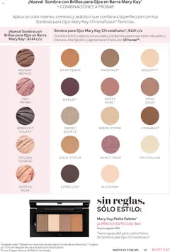 Vista previa de ¡Nueva! Sombra con Brillos para Ojos en Barra Mary Kay, Sombra con brillos para ojos en barra., nuevo folleto de la tienda, válido en México a partir del 01.09.2025 | Página: 19 | Productos: Sombra, Barra, Mate