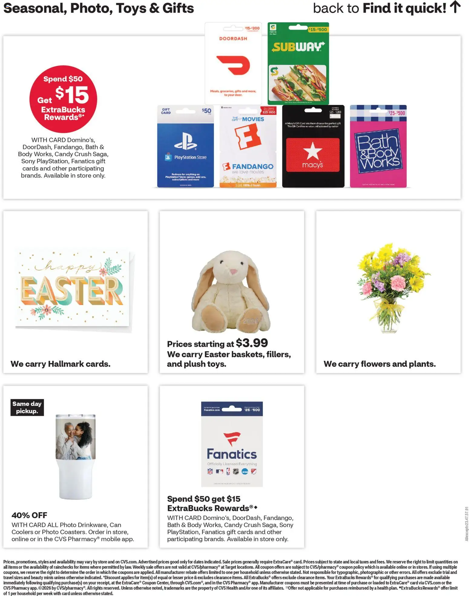 CVS Pharmacy Weekly Ad - WV - valid from 29.03.2026 | Page: 18 | Products: Bath, Playstation