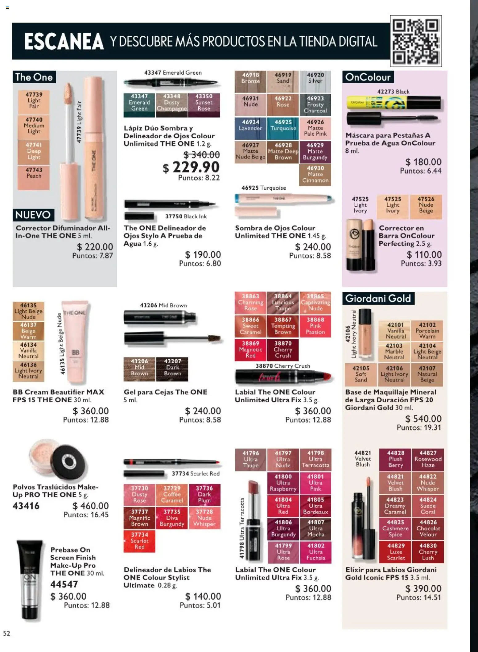 Nuevas ofertas de Oriflame válidas en toda la República Mexicana desde el 18.04.2026. ¡Encuentra las mejores ofertas en Oriflame campaña 6 2026! | Página: 52 | Productos: Máscara, Agua, Maquillaje, Corrector