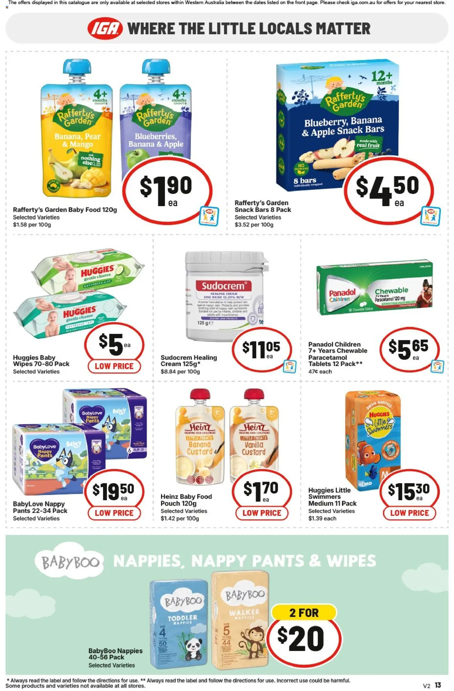 IGA catalogue - valid from 04.02.2026 | Page: 13 | Products: Pants, Mango, Tablets, Zinc