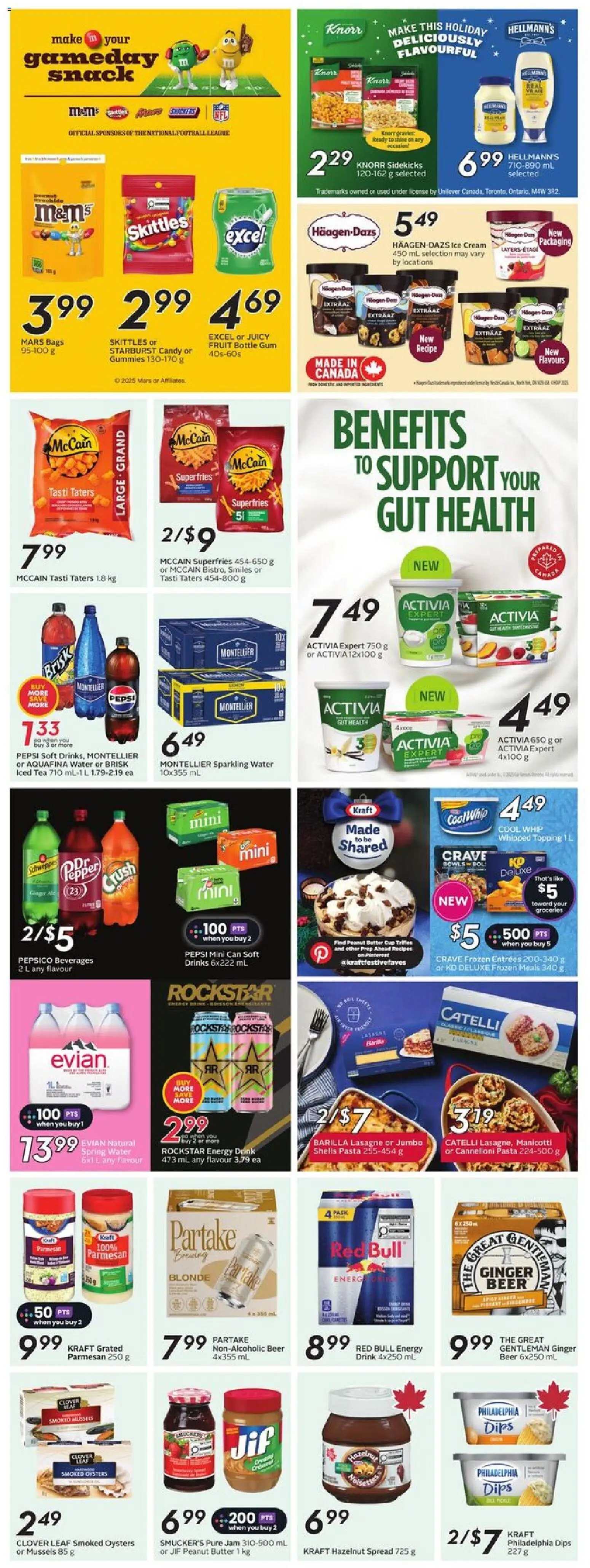 Sobeys flyer valid from 18.12.2025 | Page: 21 | Products: Tea, Pasta, Cream, Ice cream
