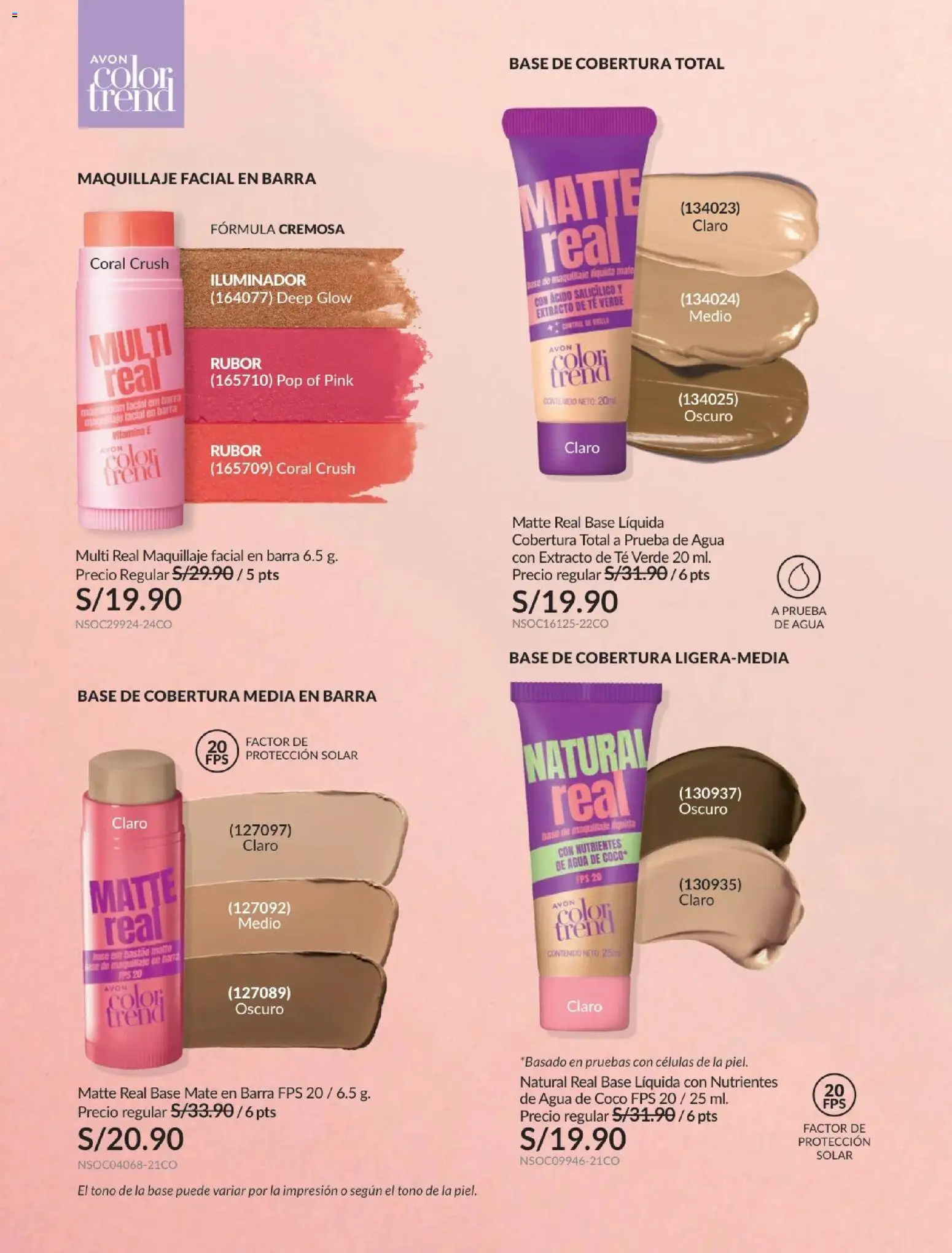 Catálogo Avon válido desde 21.04.2026 | Página: 63 | Productos: Té, Maquillaje, Rubor