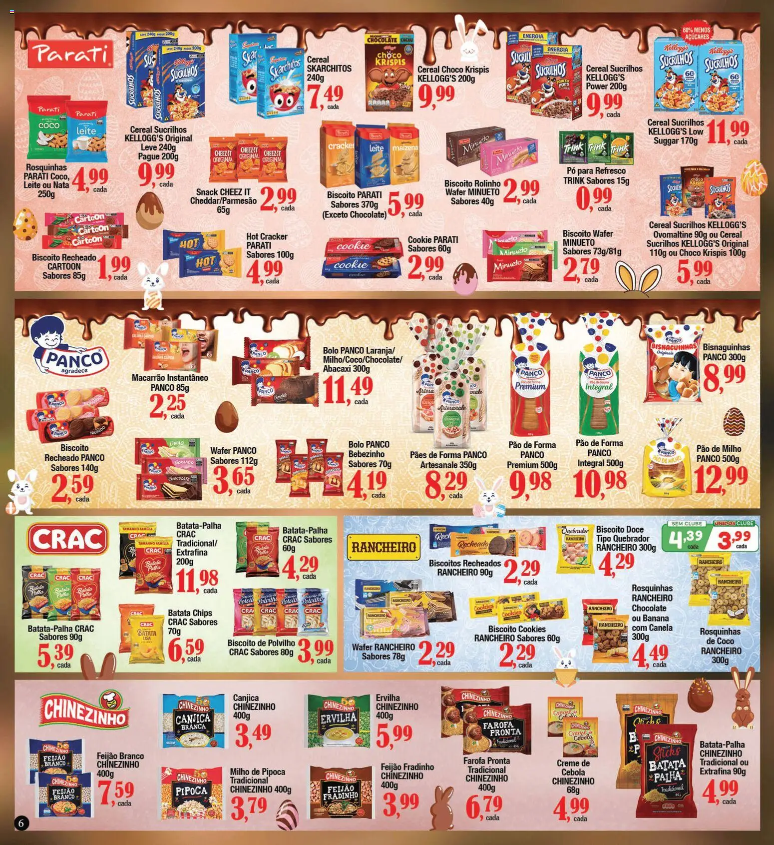 Supermercados Unidos Folheto - válido de 16.03.2026 | Página: 6 | Produtos: Refresco, Leite, Macarrão, Nata