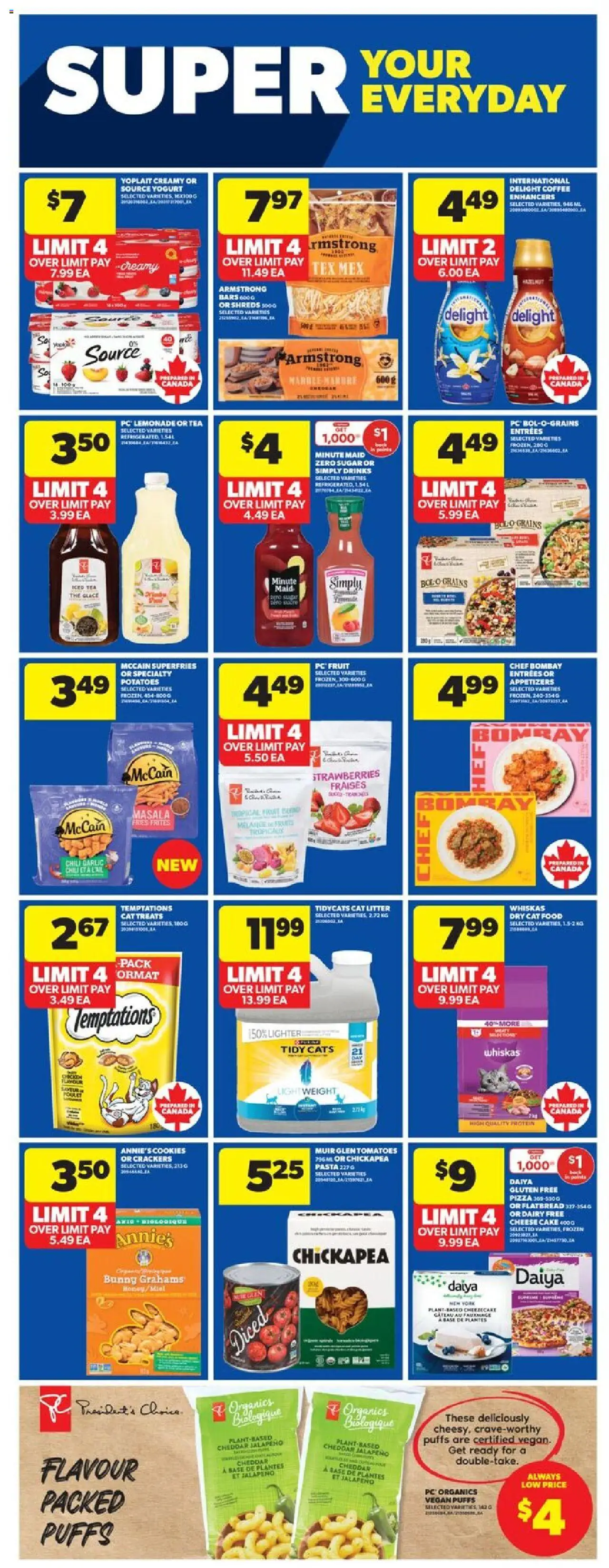 Real Canadian Superstore flyer valid from 16.10.2025 | Page: 25 | Products: Strawberries, PC, Yogurt, Coffee