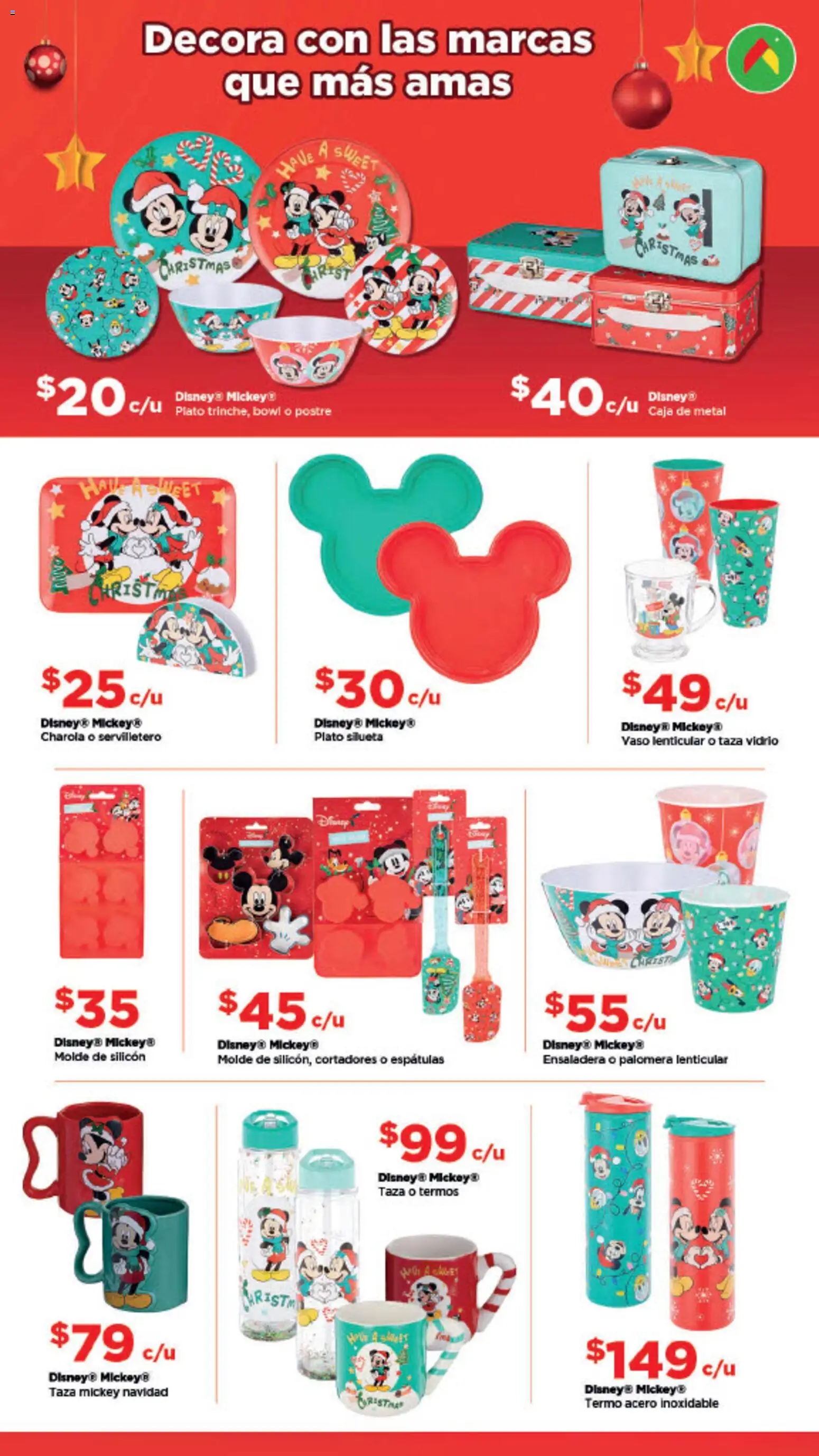 Nuevas ofertas de Bodega Aurrerá válidas en toda la República Mexicana desde el 03.11.2025. ¡Encuentra las mejores ofertas en Bodega Aurrerá folleto Aquí sí te alcanza para la magia de la Navidad! | Página: 9 | Productos: Taza, Bowl, Molde, Termo