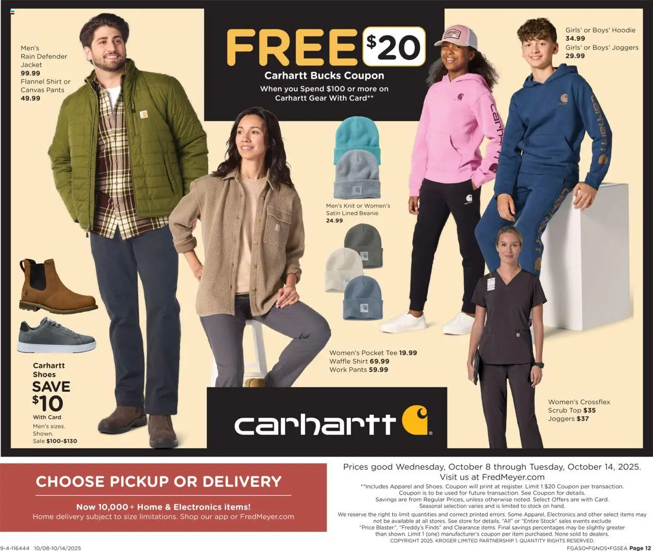 Fred Meyer Home & Apparel - valid from 08.10.2025 | Page: 18 | Products: Canvas, Shirt, Hoodie, Jacket