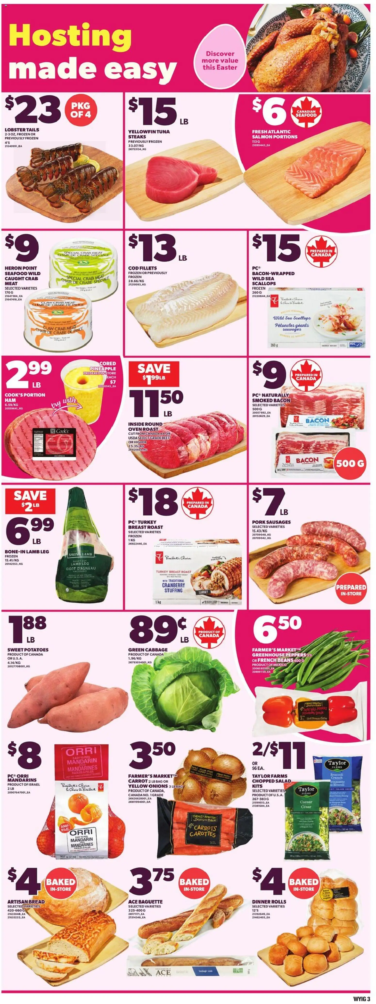 Independent Grocer flyer valid from 26.03.2026 | Page: 6 | Products: Pineapple, Potatoes, Oven, Bread