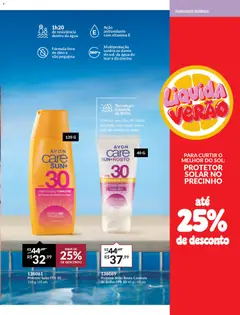 Avon - Campanha 01 - Pré-Visualização do folheto da loja Avon, válido de 19.12.2025 | Página: 123 | Produtos: Protetor solar, Óleo, Piscina