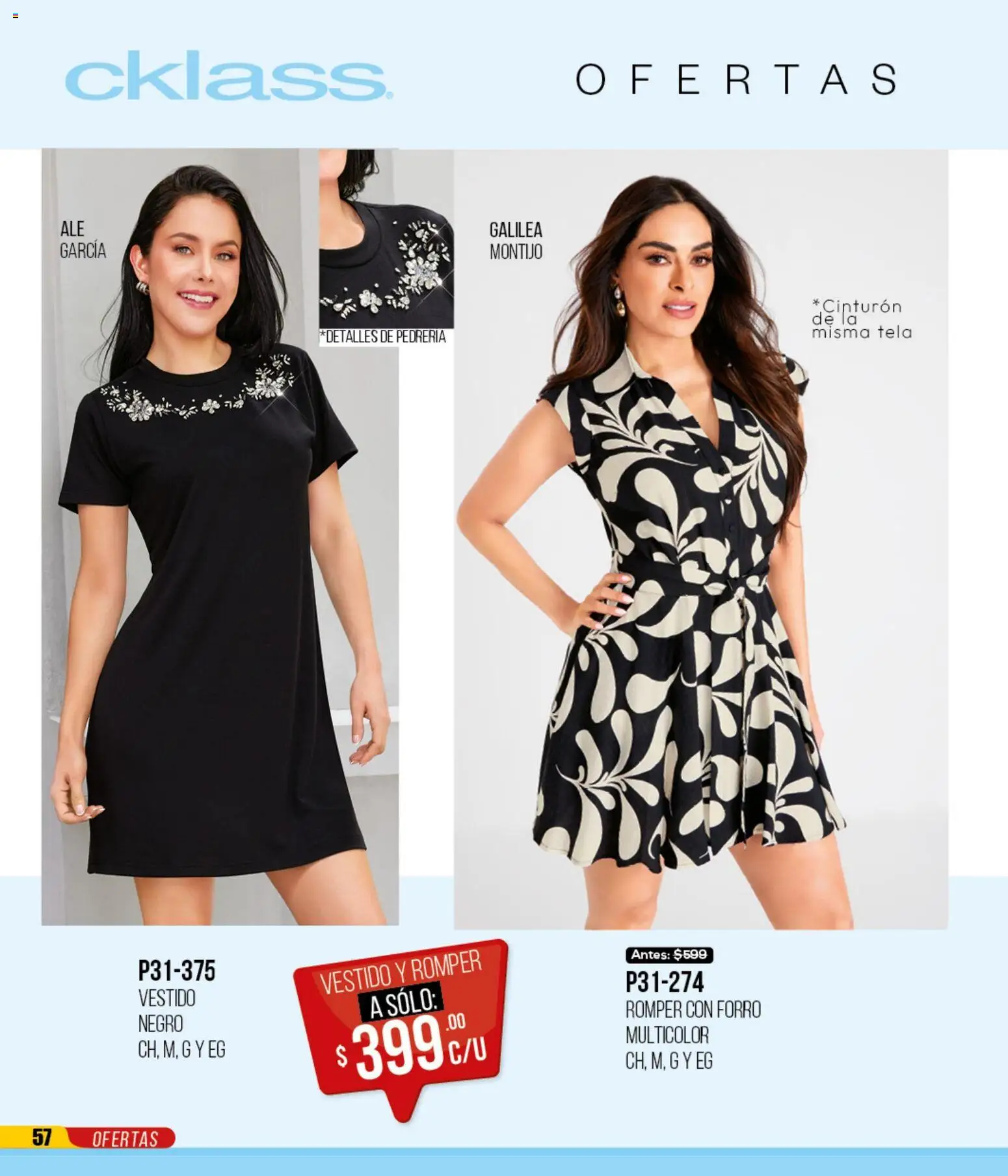 Nuevas ofertas de Cklass válidas en toda la República Mexicana desde el 12.01.2026. ¡Encuentra las mejores ofertas en Cklass catálogo Mega Ofertas Calzado! | Página: 367 | Productos: Vestido