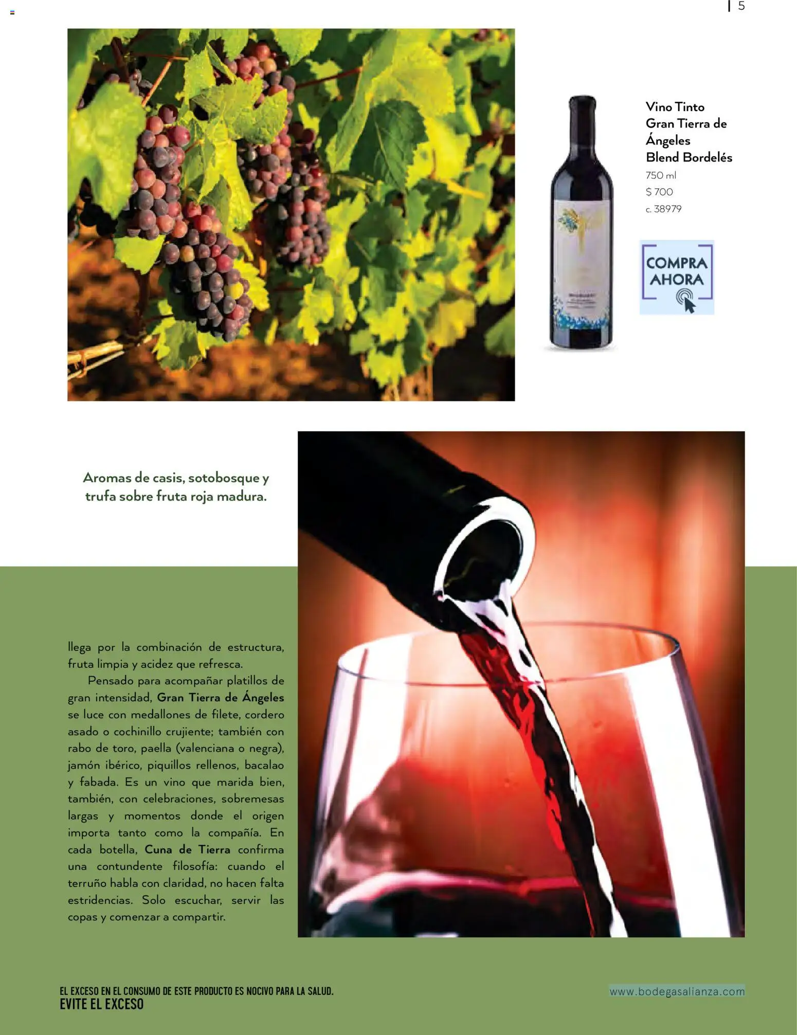 Nuevas ofertas de Bodegas Alianza válidas en toda la República Mexicana desde el 01.01.2026. ¡Encuentra las mejores ofertas en Bodegas Alianza catálogo! | Página: 7 | Productos: Jamón, Vino, Cuna, Sobre