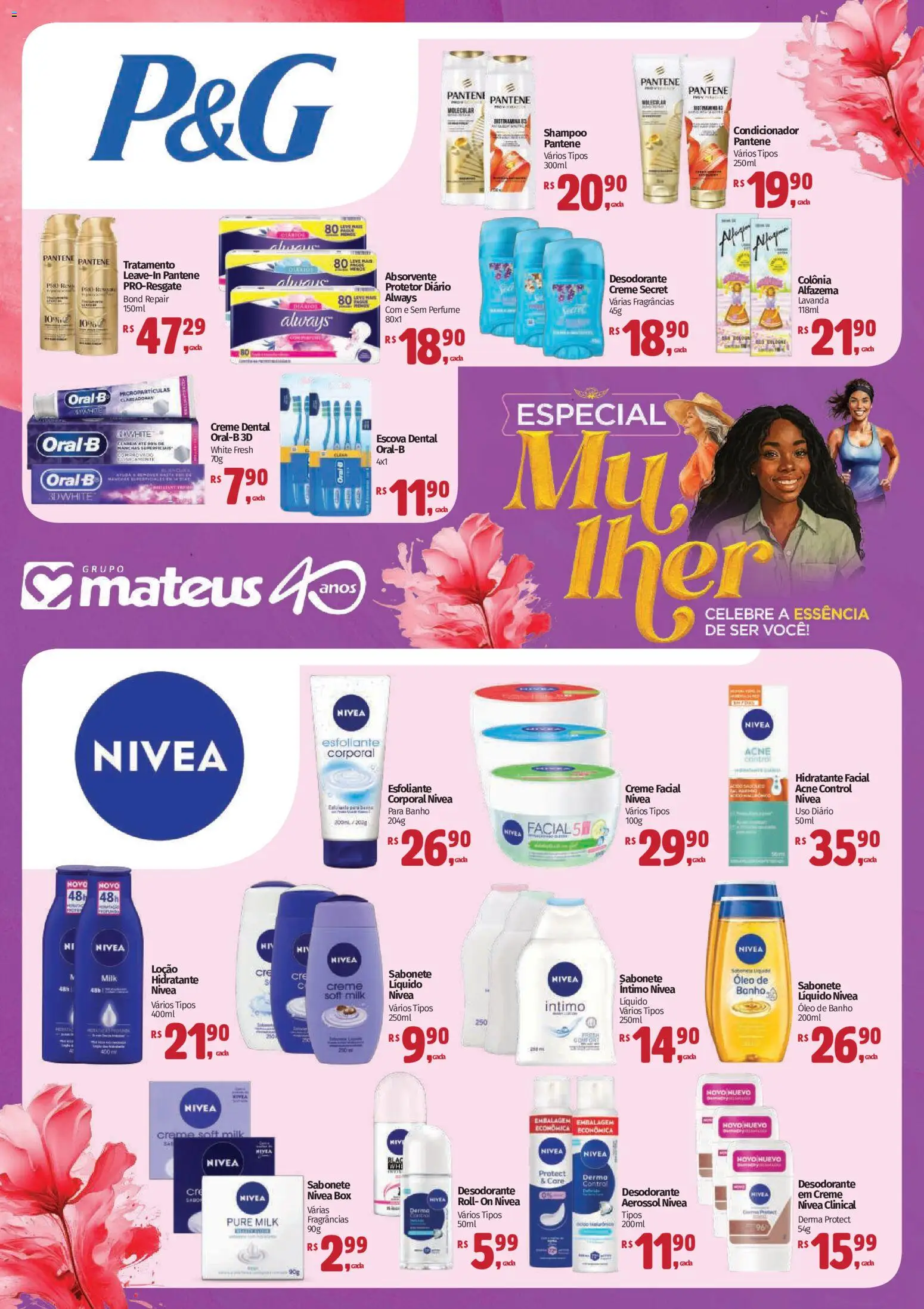 Mateus Folheto - válido de 04.03.2026 | Página: 2 | Produtos: Condicionador, Escova, Absorvente, Sabonete líquido