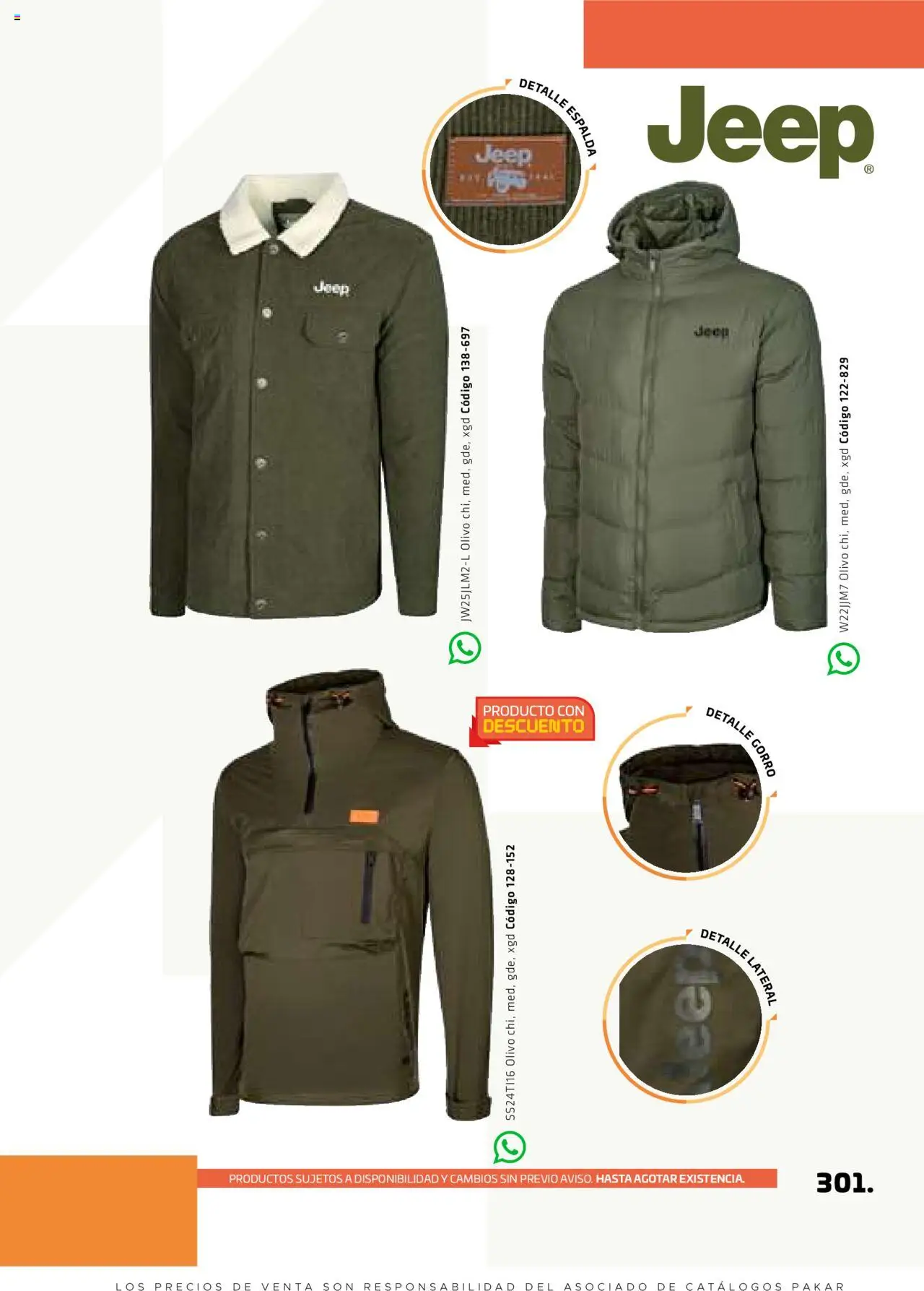 Nuevas ofertas de SC Pakar válidas en toda la República Mexicana desde el 29.08.2025. ¡Encuentra las mejores ofertas en SC Pakar - Catálogo Otoño Men Tomo 1! | Página: 301