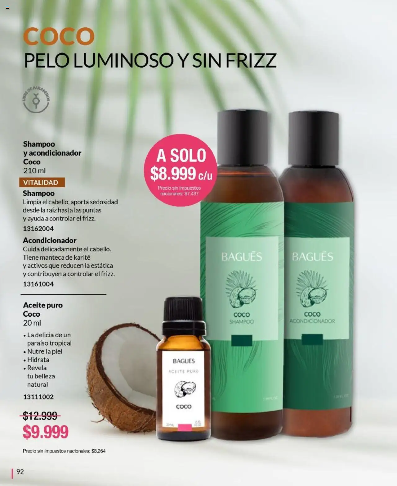 Bagués - Catálogo │ válido desde el 22.09.2025 | Página: 92 | Productos: Aceite, Shampoo, Acondicionador, Manteca