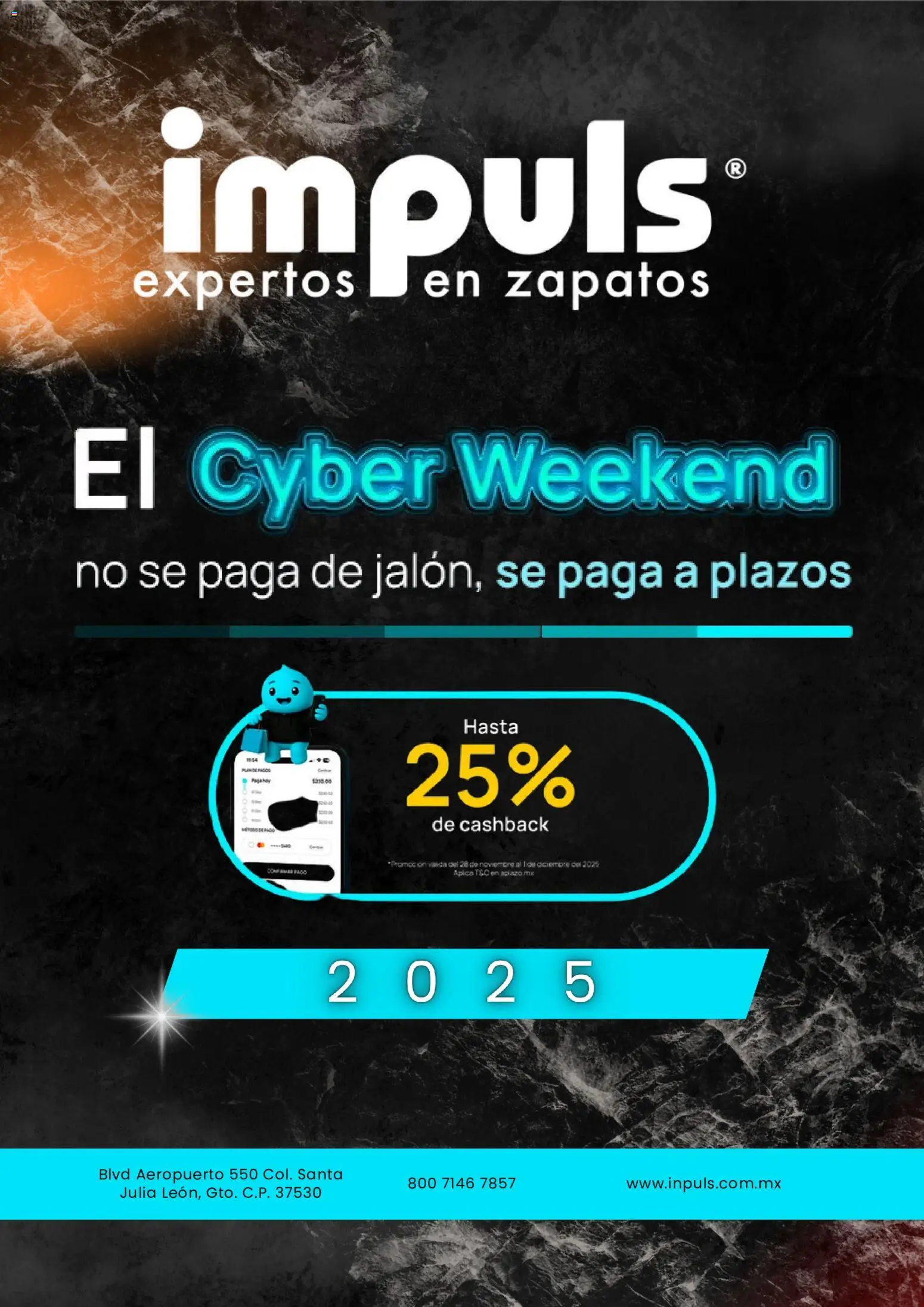 Nuevas ofertas de Impuls válidas en toda la República Mexicana desde el 01.12.2025. ¡Encuentra las mejores ofertas en Impuls Cyber Weekend! | Página: 1 | Productos: Zapatos