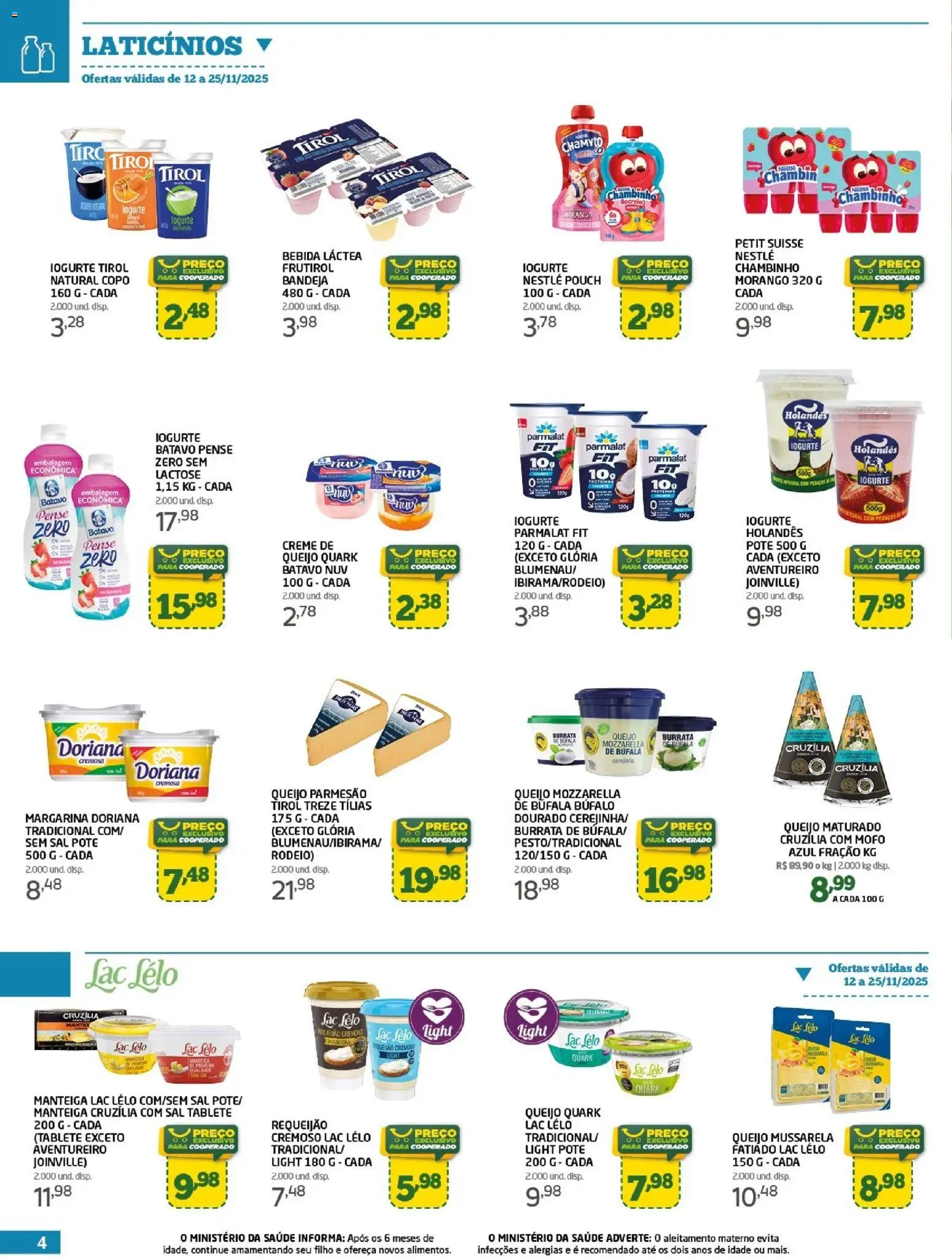 Cooper Folheto - válido de 12.11.2025 | Página: 4 | Produtos: Queijo, Creme, Bandeja, Margarina