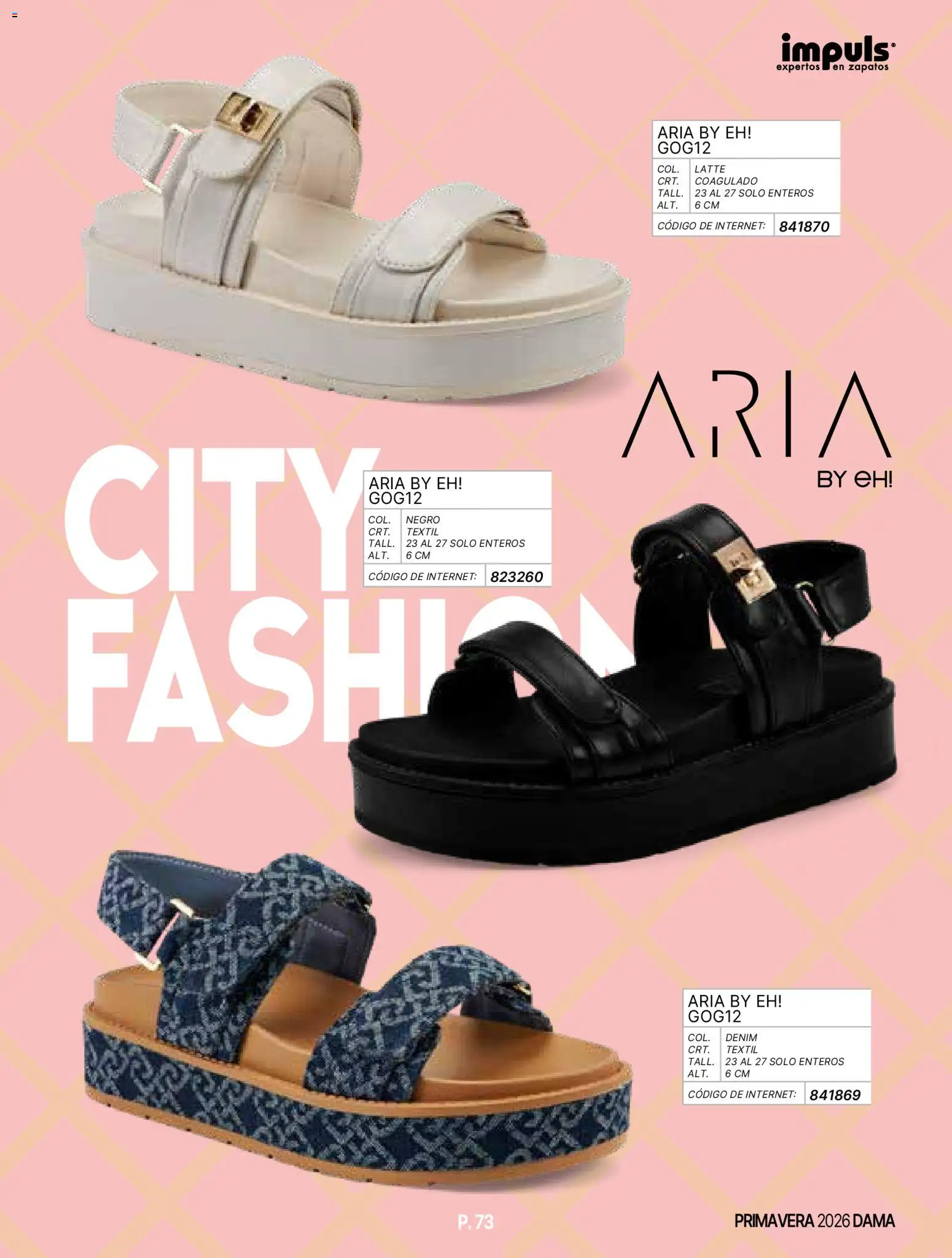 Nuevas ofertas de Impuls válidas en toda la República Mexicana desde el 01.01.2026. ¡Encuentra las mejores ofertas en Impuls catálogo Primavera! | Página: 75 | Productos: Zapatos