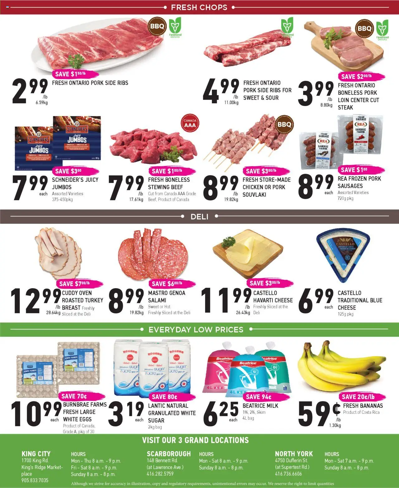 Coppas Fresh Market flyer valid from 07.08.2025 | Page: 5 | Products: Bag, Eggs, Salami, Pork