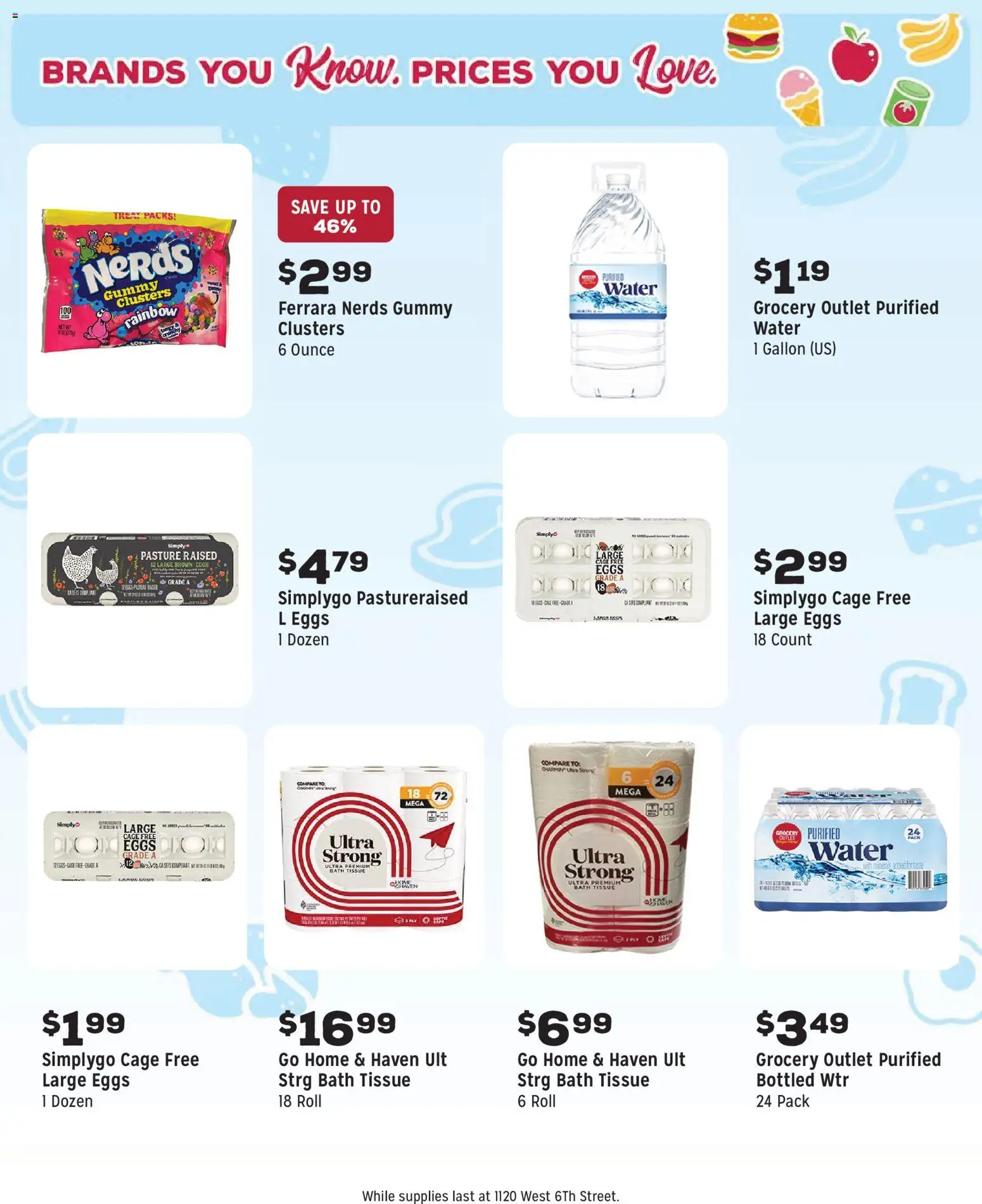 Grocery Outlet Weekly Ad - CA - valid from 24.12.2025 | Page: 12 | Products: Bath, Eggs, Water, Case