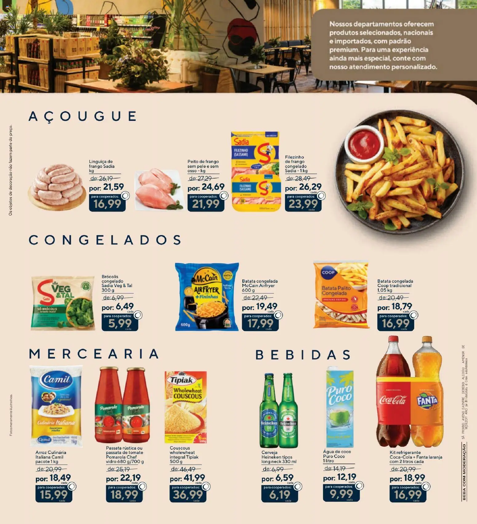 Coop Folheto - válido de 18.11.2025 | Página: 3 | Produtos: Linguiça, Refrigerante, Batata, Peito de frango
