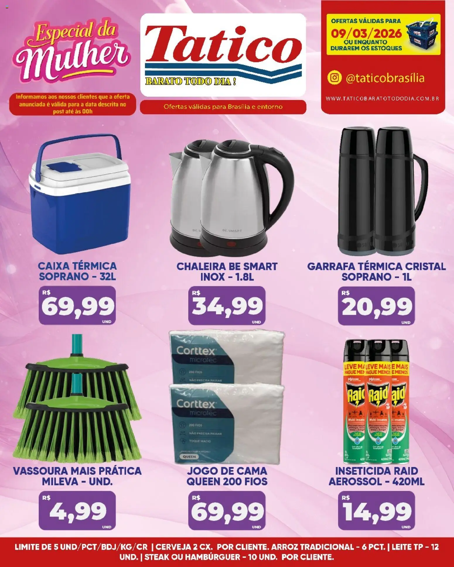 Tatico Folheto - válido de 10.03.2026 | Página: 28 | Produtos: Cerveja, Arroz, Inseticida, Vassoura