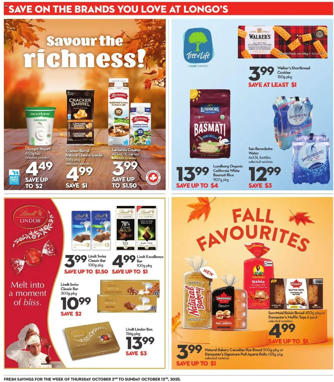 Longo's flyer valid from 02.10.2025 | Page: 21 | Products: Rice, Cookies, Box, Cheese