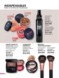 Avon revista - valida desde el 13.07.2025 | Página: 30 | Productos: Fijador, Iluminador, Brocha, Polvo