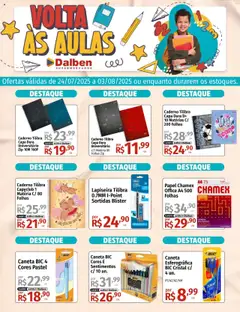 Supermercado Dalben - Ofertas Volta às Aulas - Pré-Visualização do folheto da loja Supermercado Dalben, válido de 24.07.2025