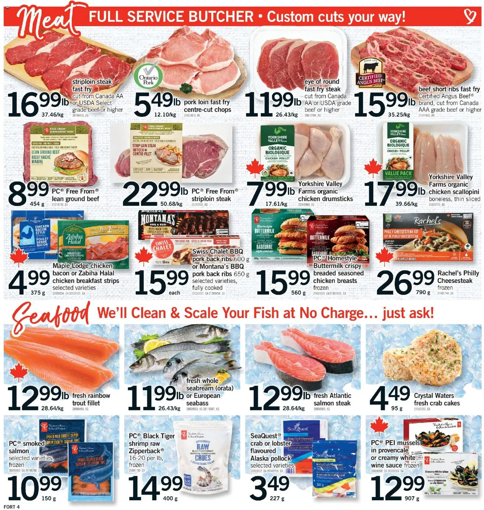 Fortinos flyer valid from 05.03.2026 | Page: 5 | Products: Beef, Chicken breasts, Wine, Pork