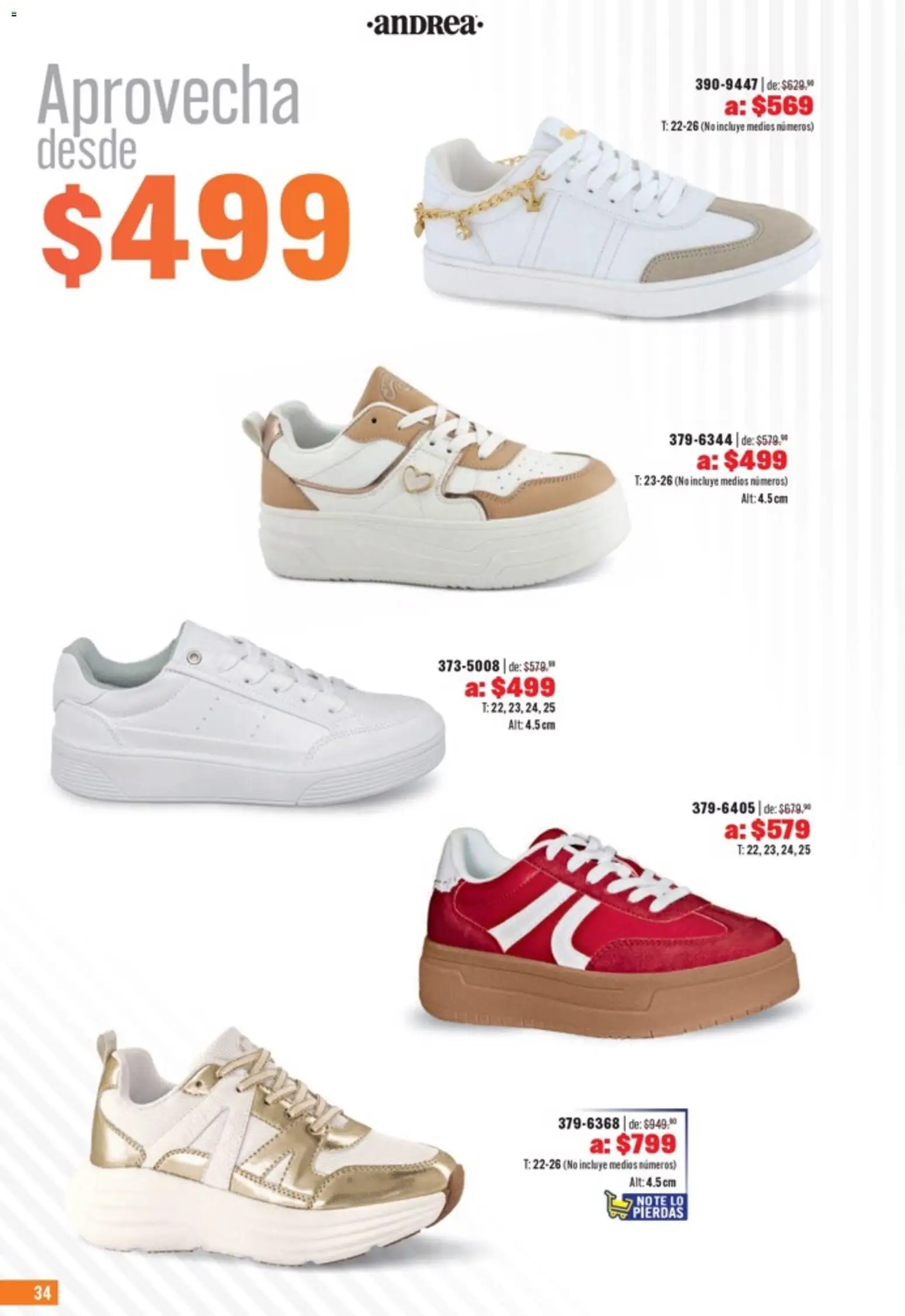 Nuevas ofertas de Andrea válidas en toda la República Mexicana desde el 05.04.2026. ¡Encuentra las mejores ofertas en Andrea catálogo Outlet! | Página: 34